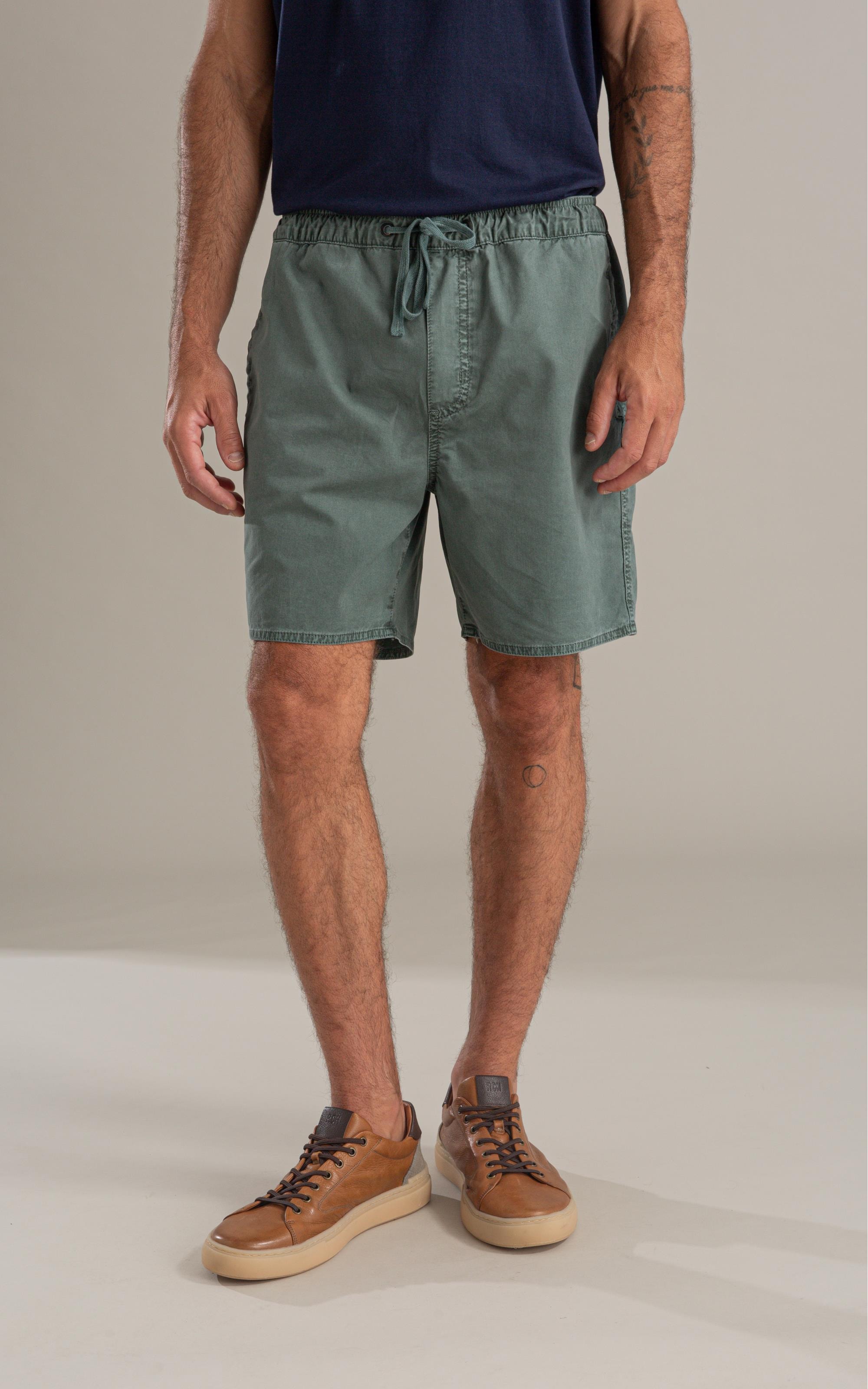 Bermuda Aloha Color Twill Verde Army
