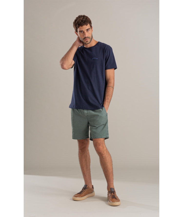 Bermuda Aloha Color Twill Verde Army