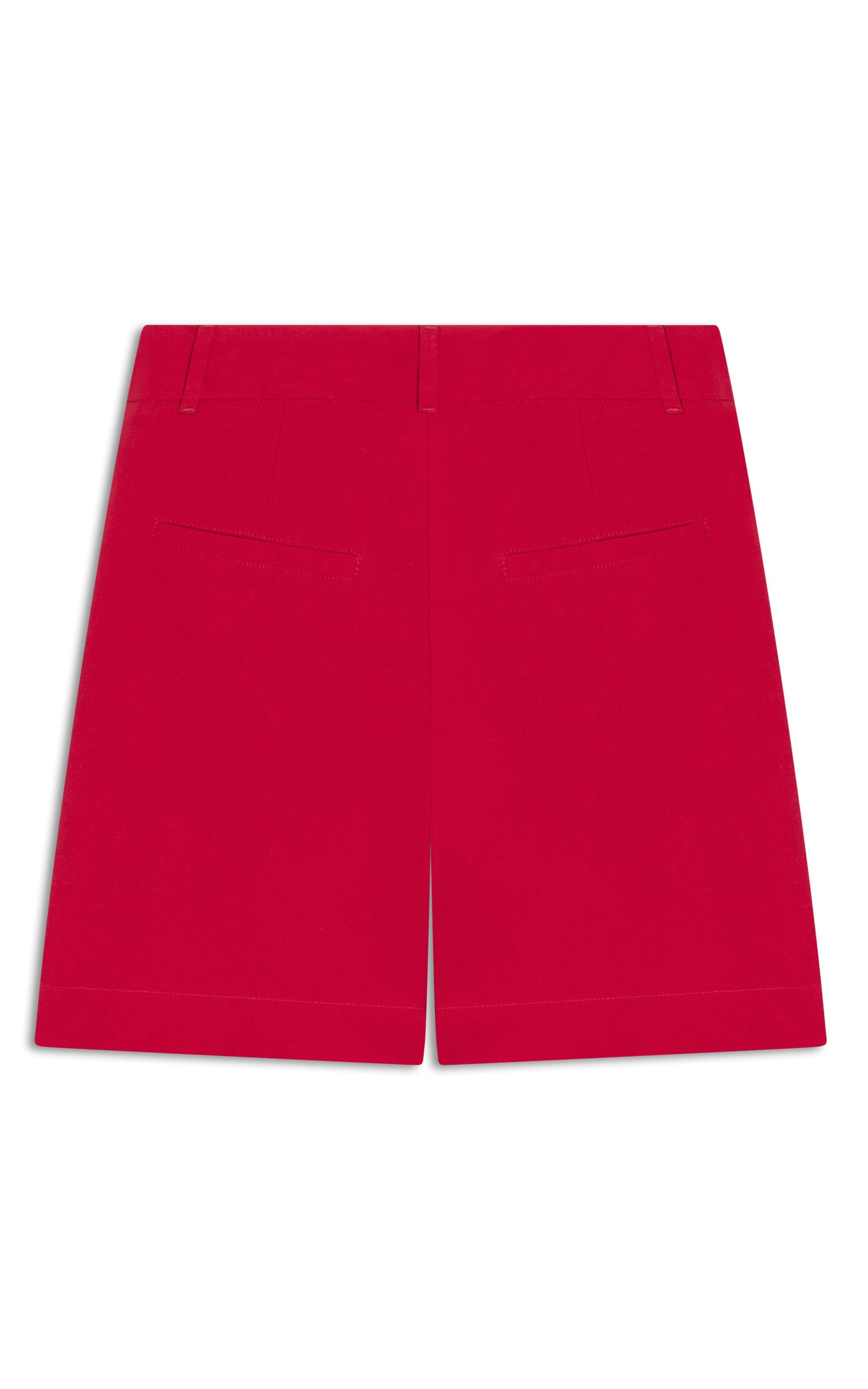 Bermuda Aspen Linho Blend Vermelho Vivo        