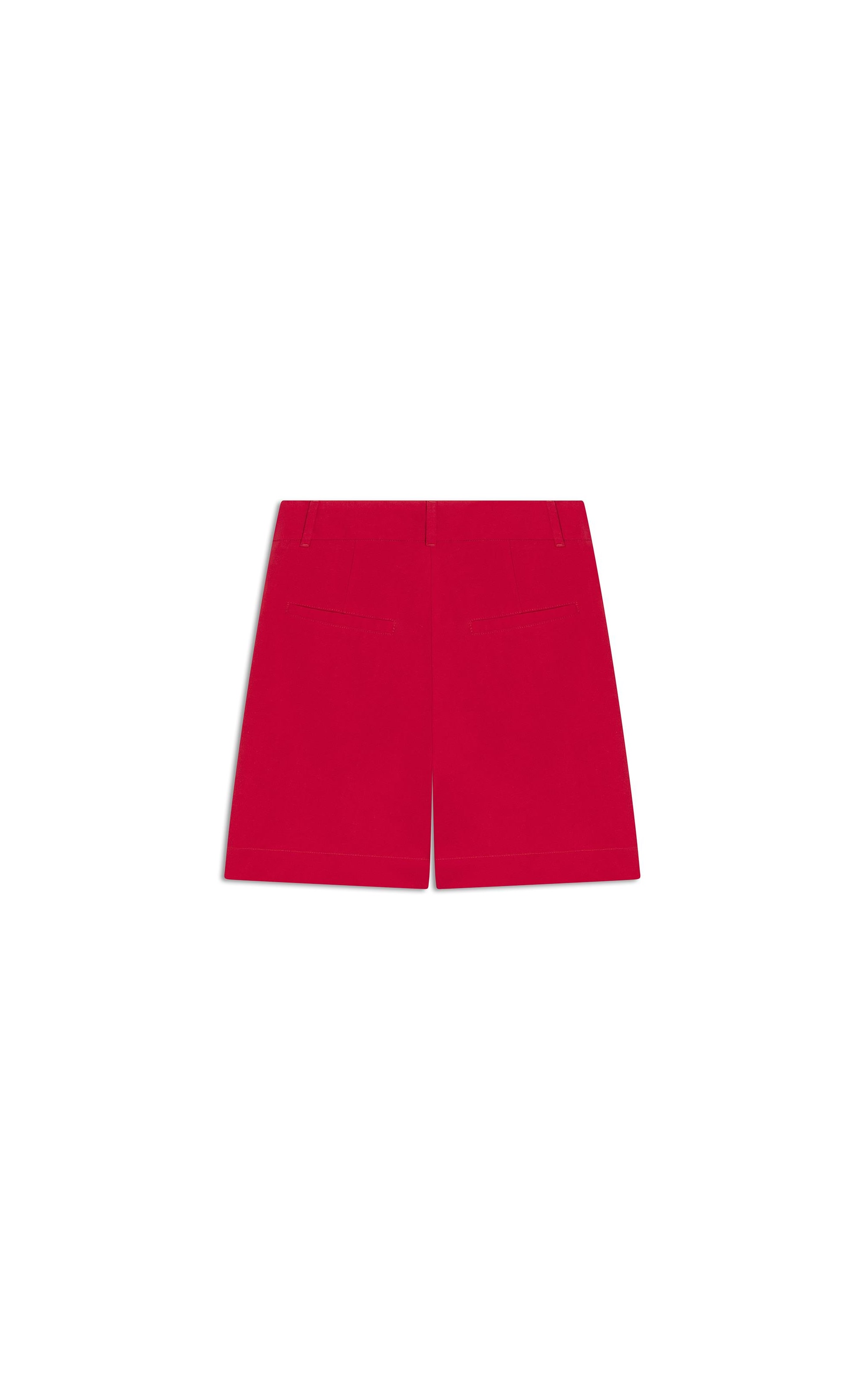 Bermuda Aspen Linho Blend Vermelho Vivo        