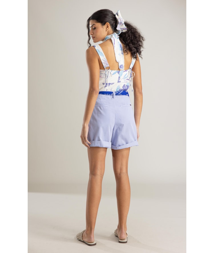 Bermuda Bolt Gai Prega Azul Seco