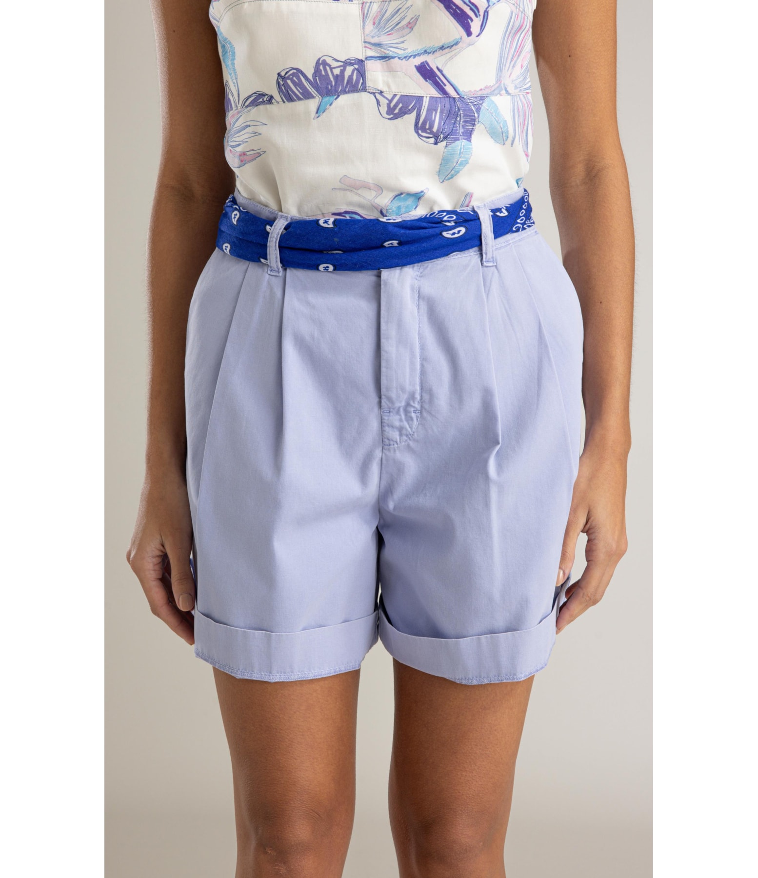 Bermuda Bolt Gai Prega Azul Seco