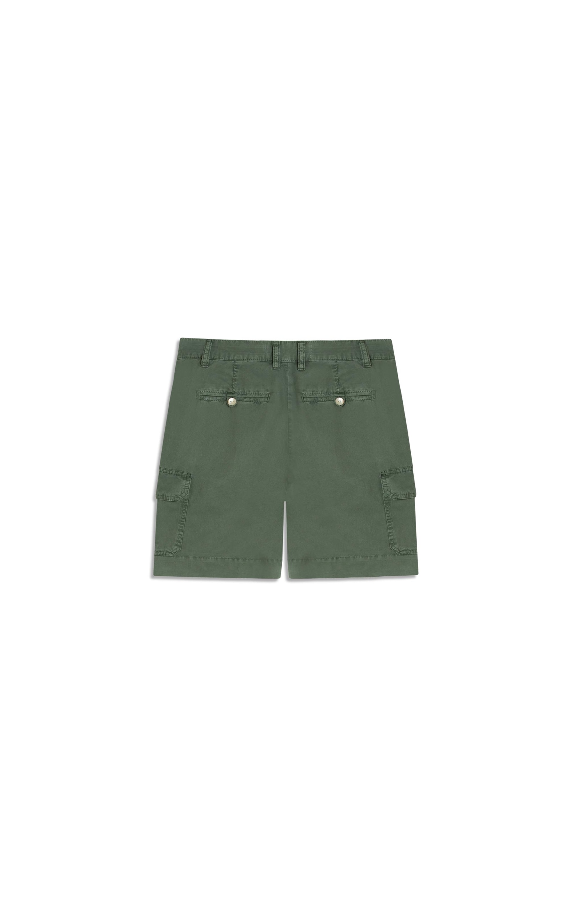 Bermuda Cargo Color Twill Gai Verde Army