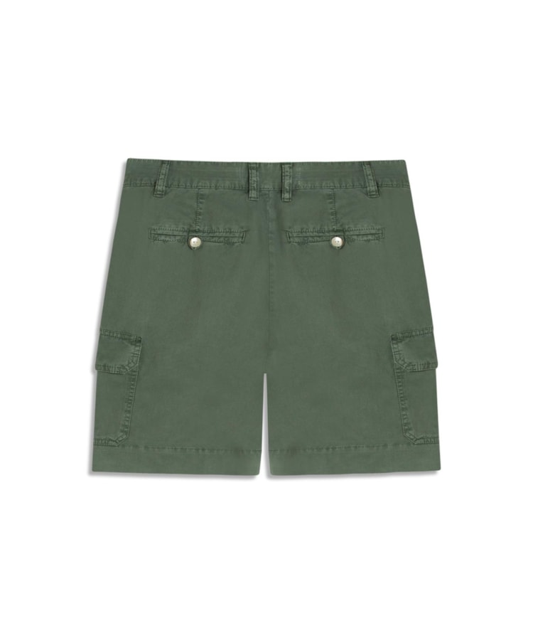 Bermuda Cargo Color Twill Gai Verde Army