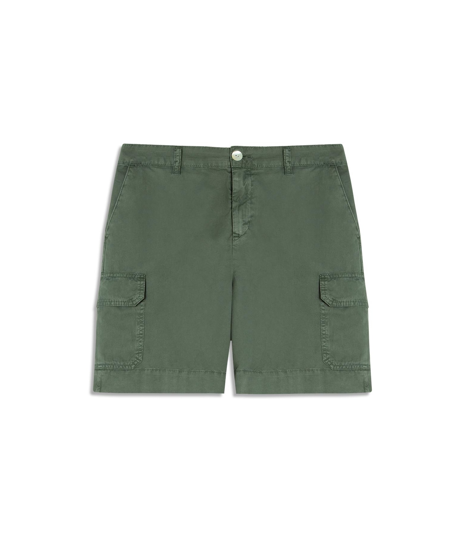 Bermuda Cargo Color Twill Gai Verde Army