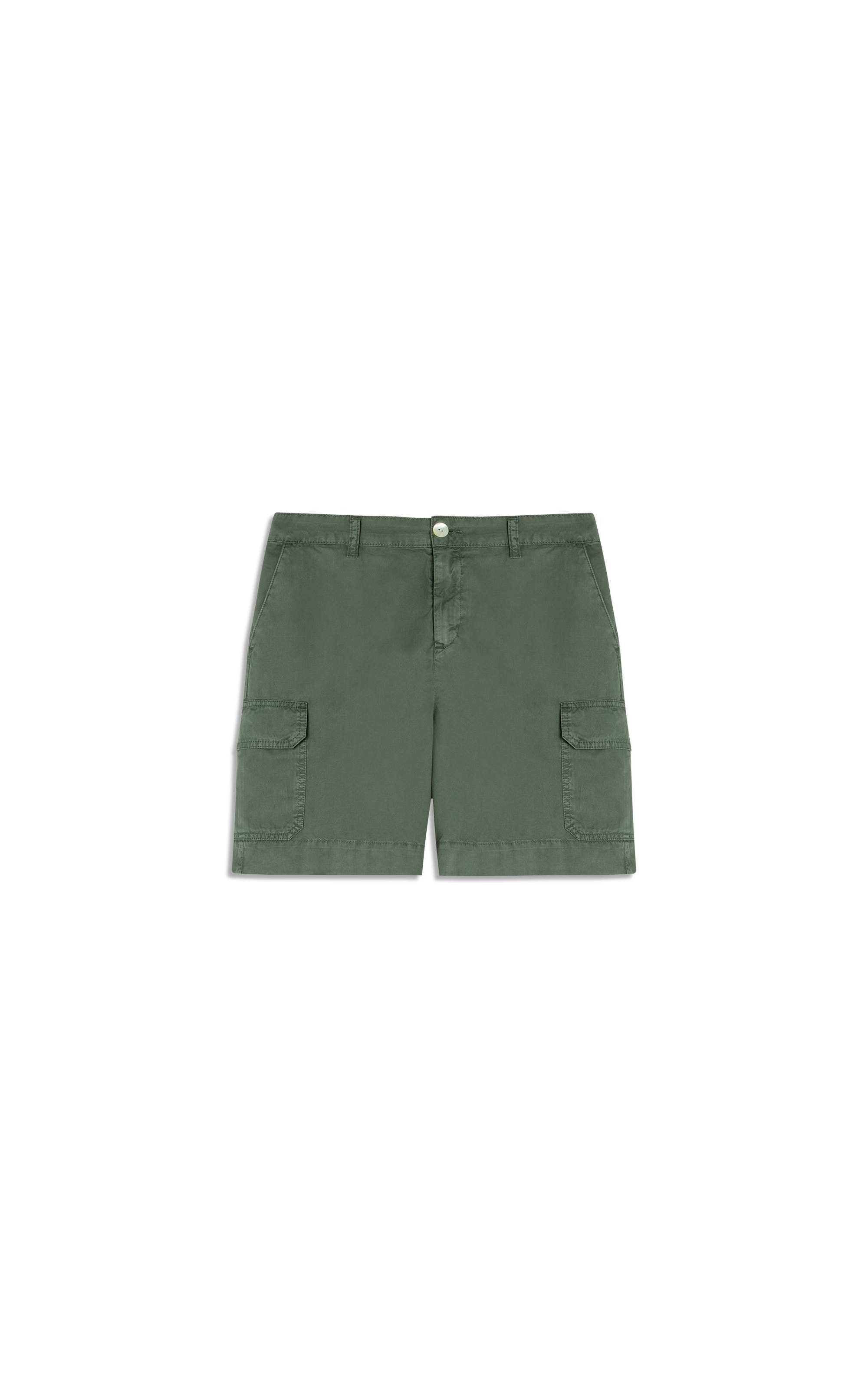 Bermuda Cargo Color Twill Gai Verde Army