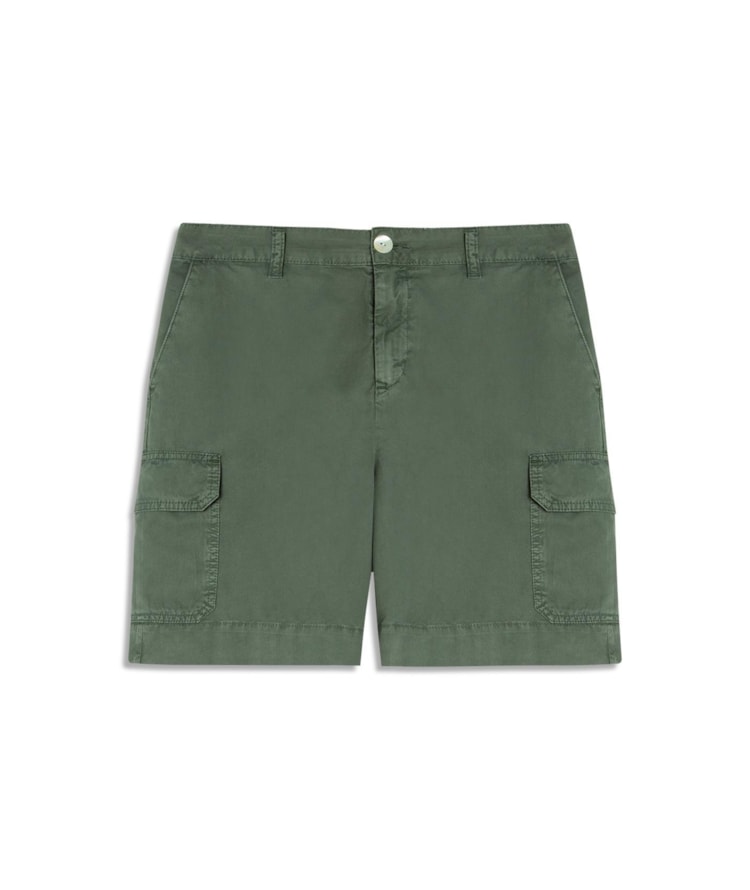 Bermuda Cargo Color Twill Gai Verde Army