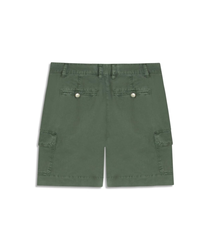 Bermuda Cargo Color Twill Gai Verde Army