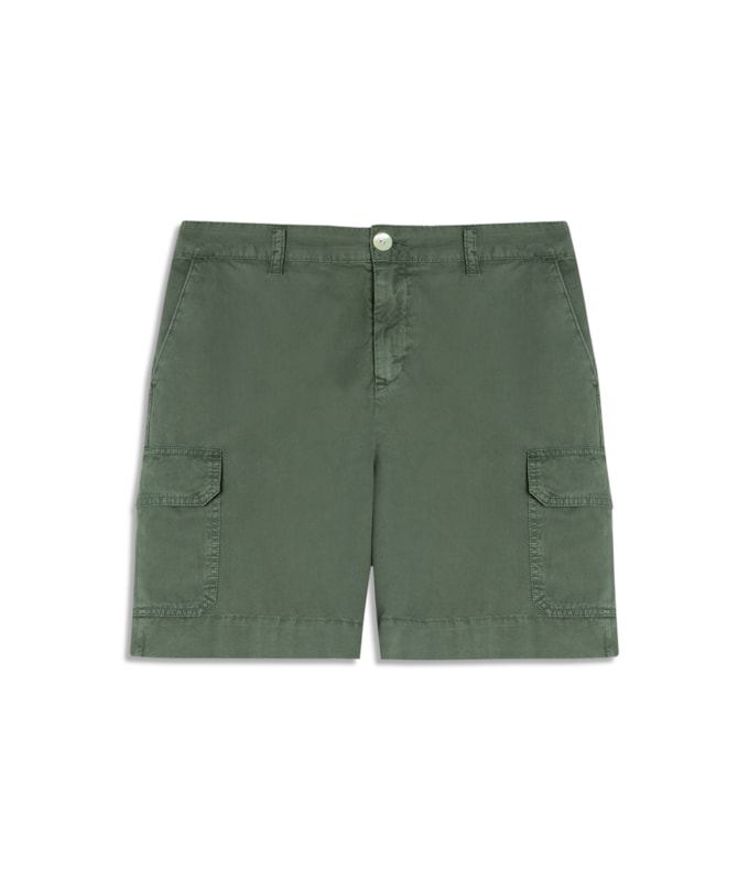 Bermuda Cargo Color Twill Gai Verde Army