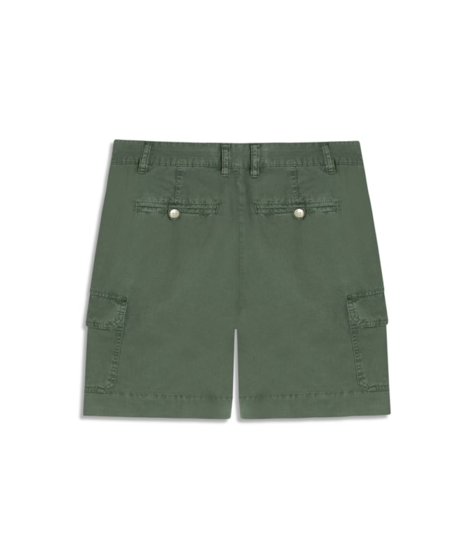 Bermuda Cargo Color Twill Gai Verde Army