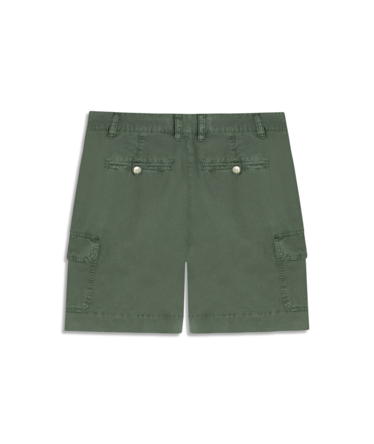 Bermuda Cargo Color Twill Gai Verde Army