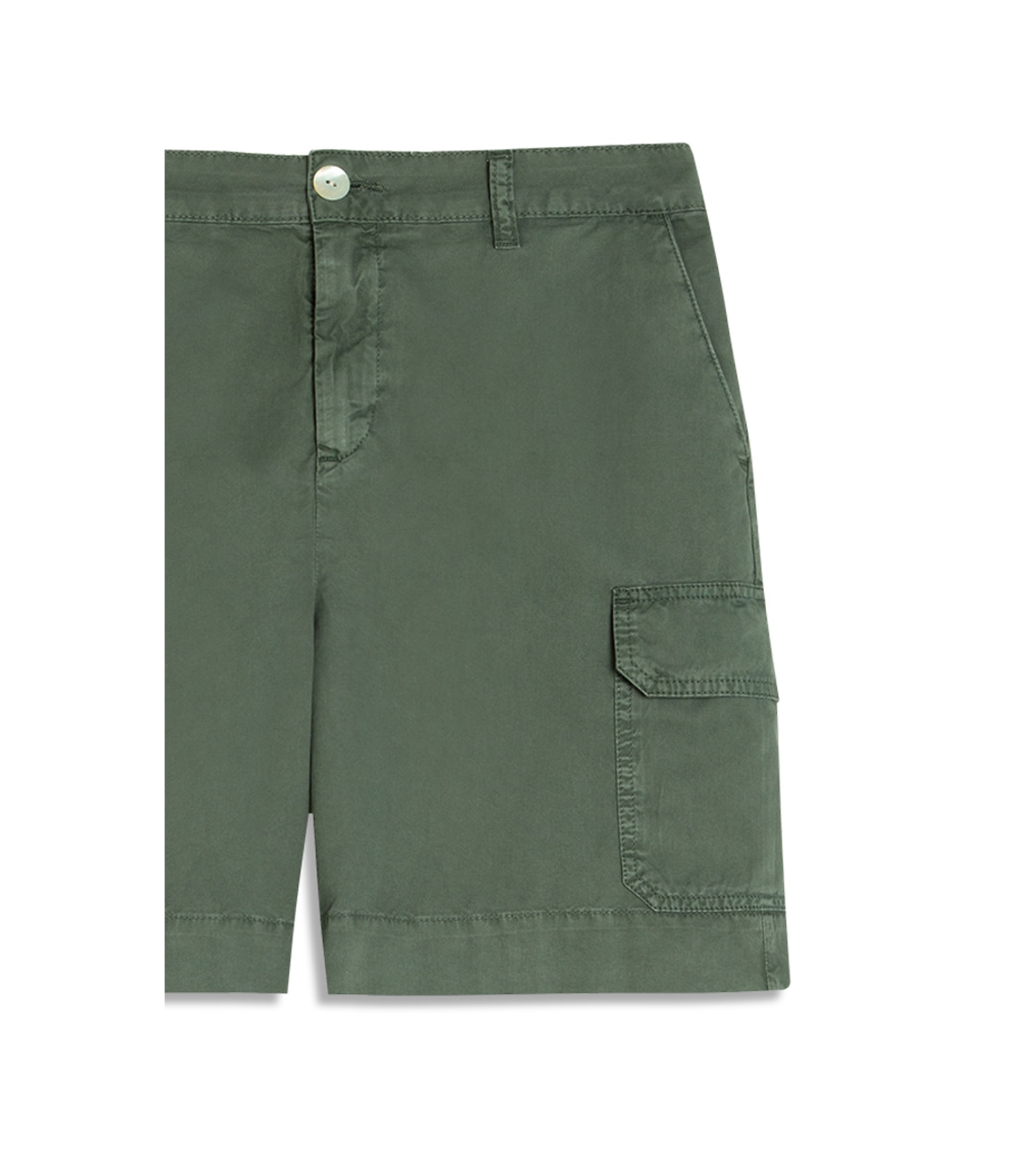 Bermuda Cargo Color Twill Gai Verde Army