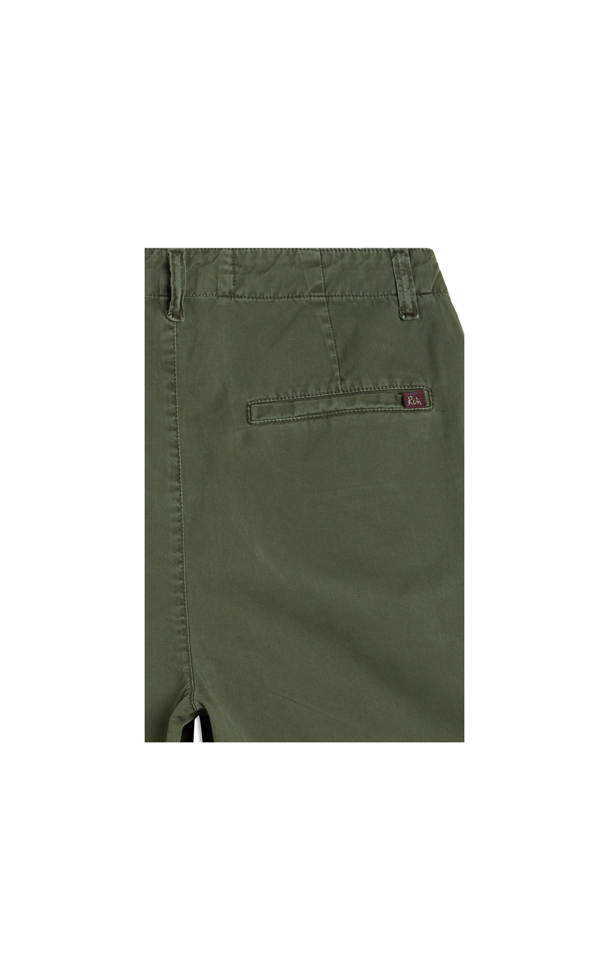 Bermuda Cargo Color Twill Verde Escuro