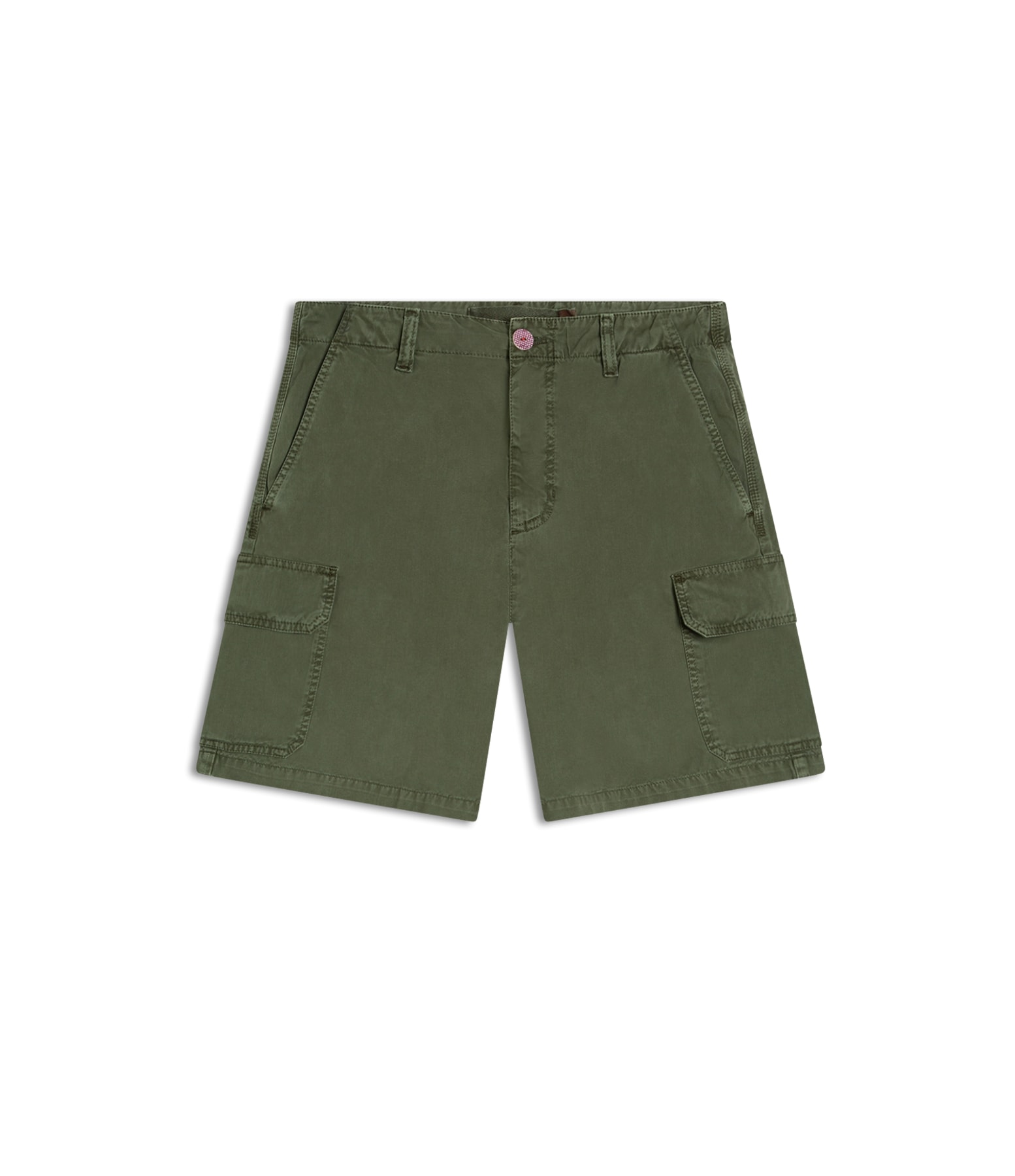 Bermuda Cargo Color Twill Verde Escuro