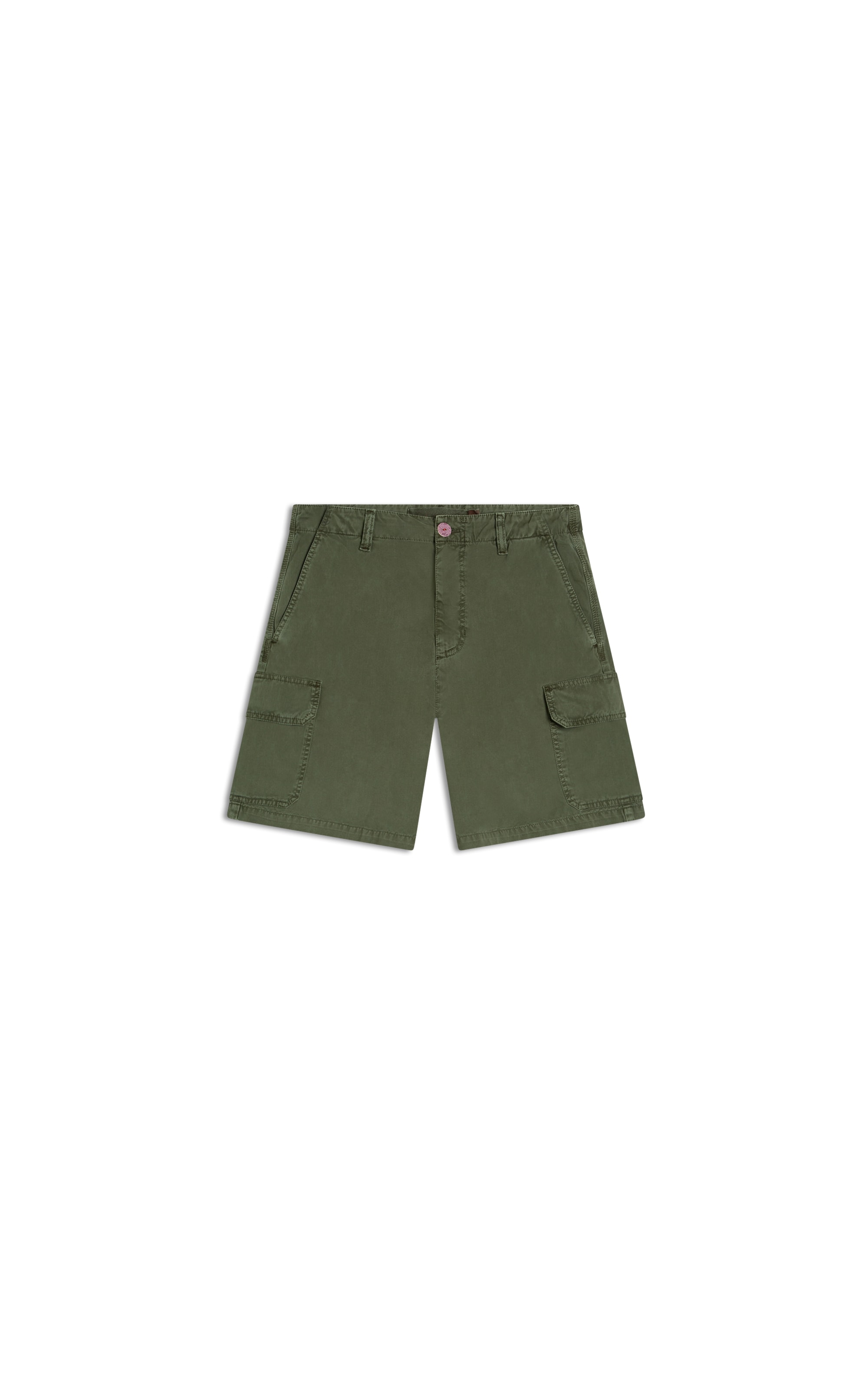 Bermuda Cargo Color Twill Verde Escuro