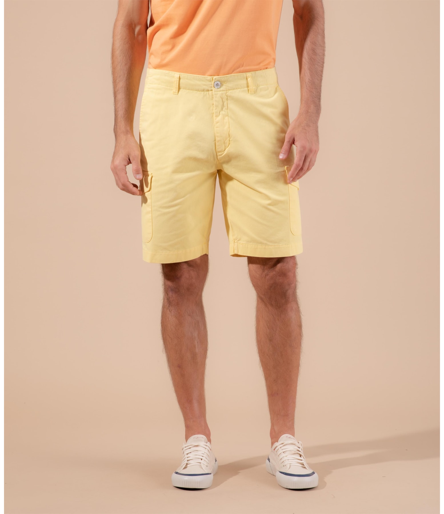 Bermuda Cargo Con Amarelo Claro