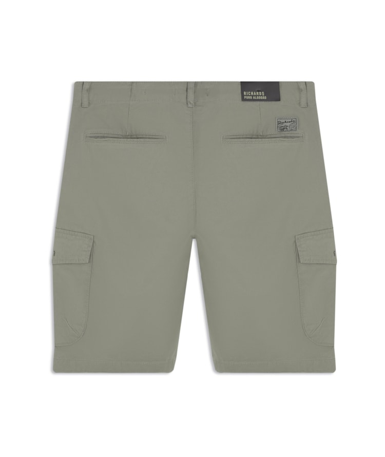 Bermuda Cargo Con Verde Escuro