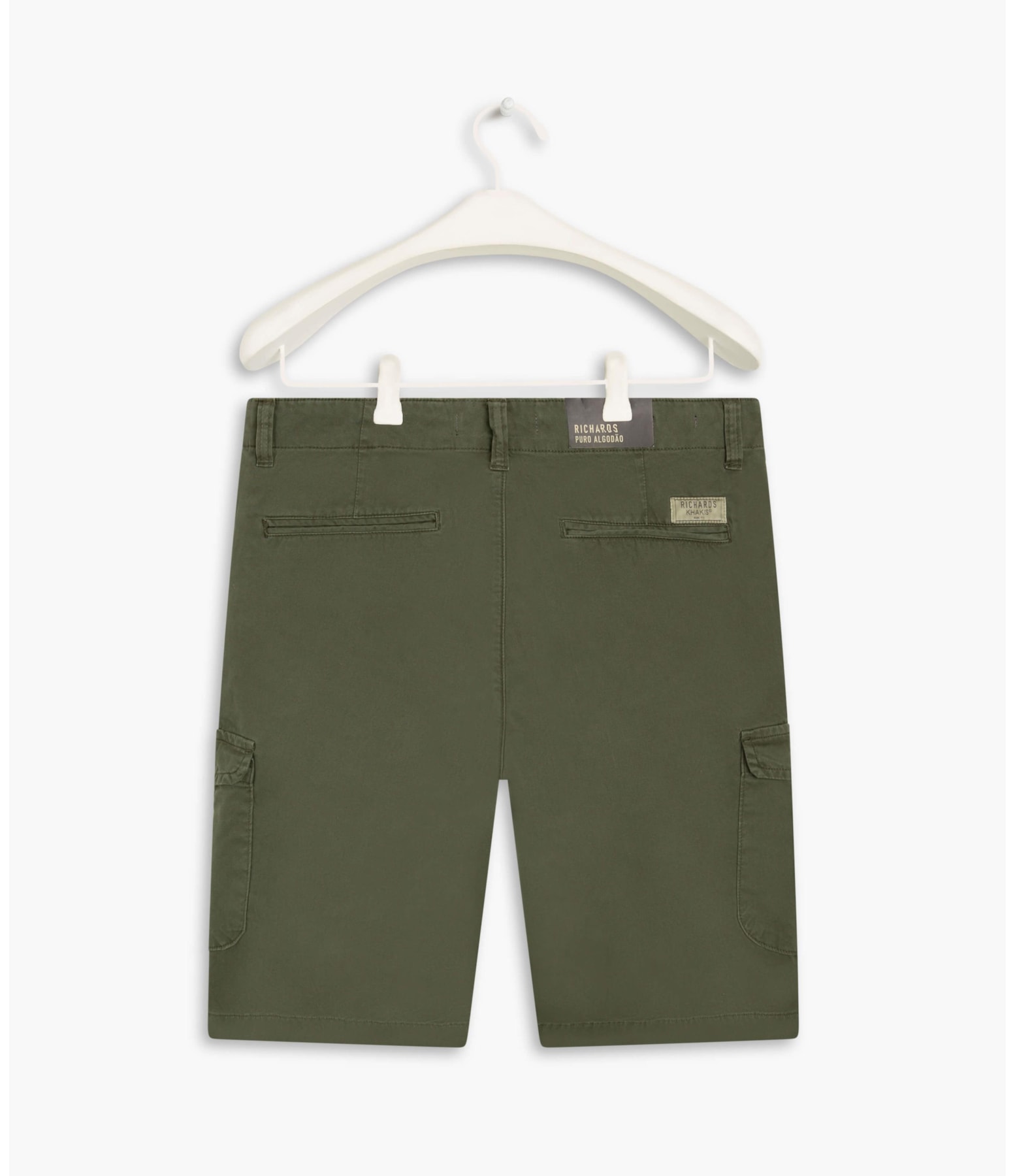 Bermuda Cargo Con Verde Escuro