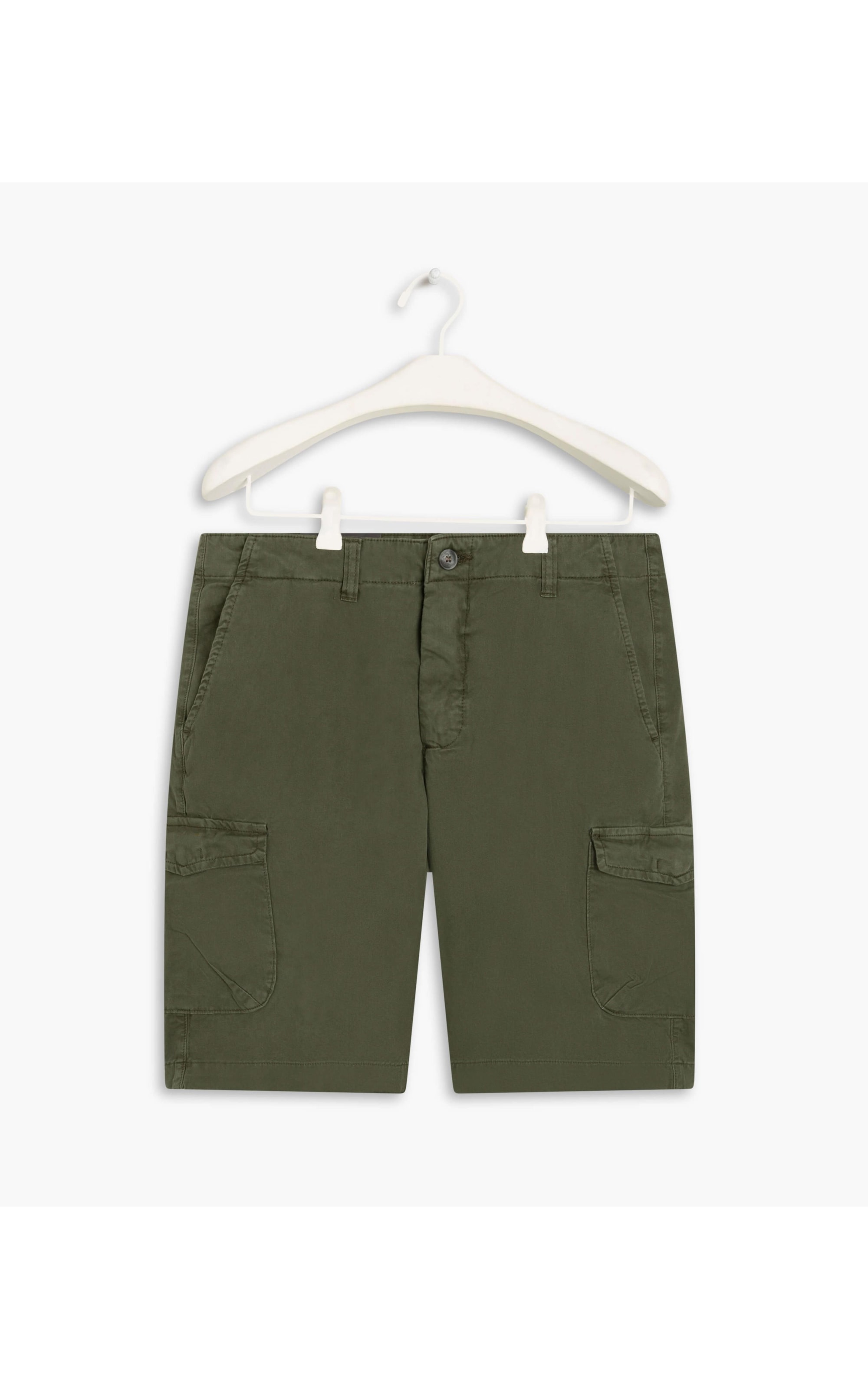 Bermuda Cargo Con Verde Escuro