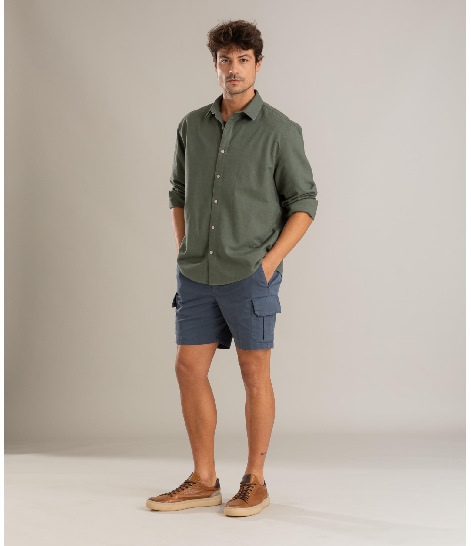 Bermuda Cargo Hawaii Azul Carbono