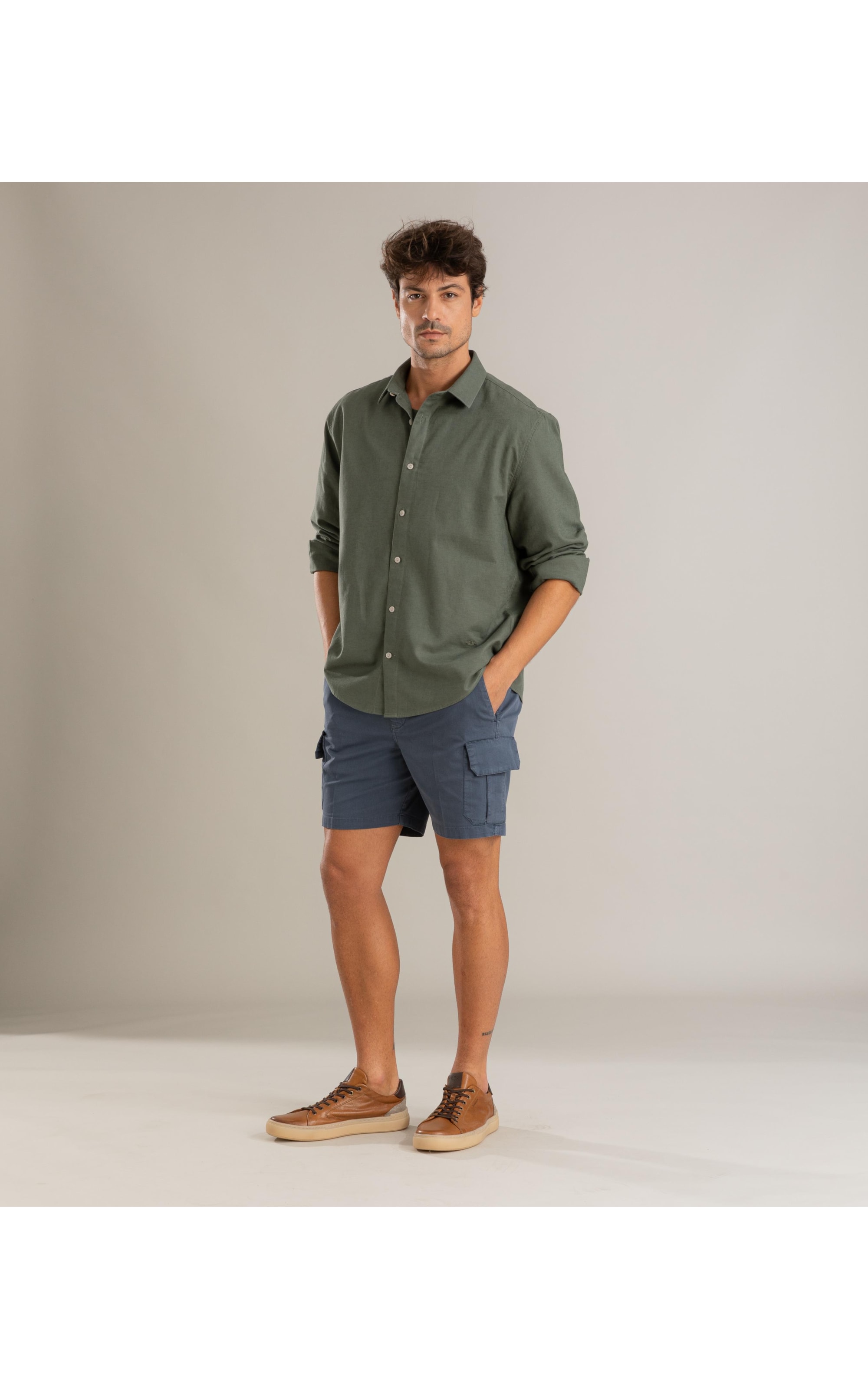 Bermuda Cargo Hawaii Azul Carbono