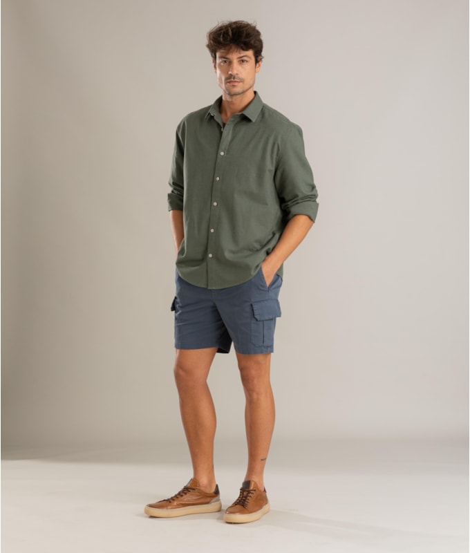 Bermuda Cargo Hawaii Azul Carbono