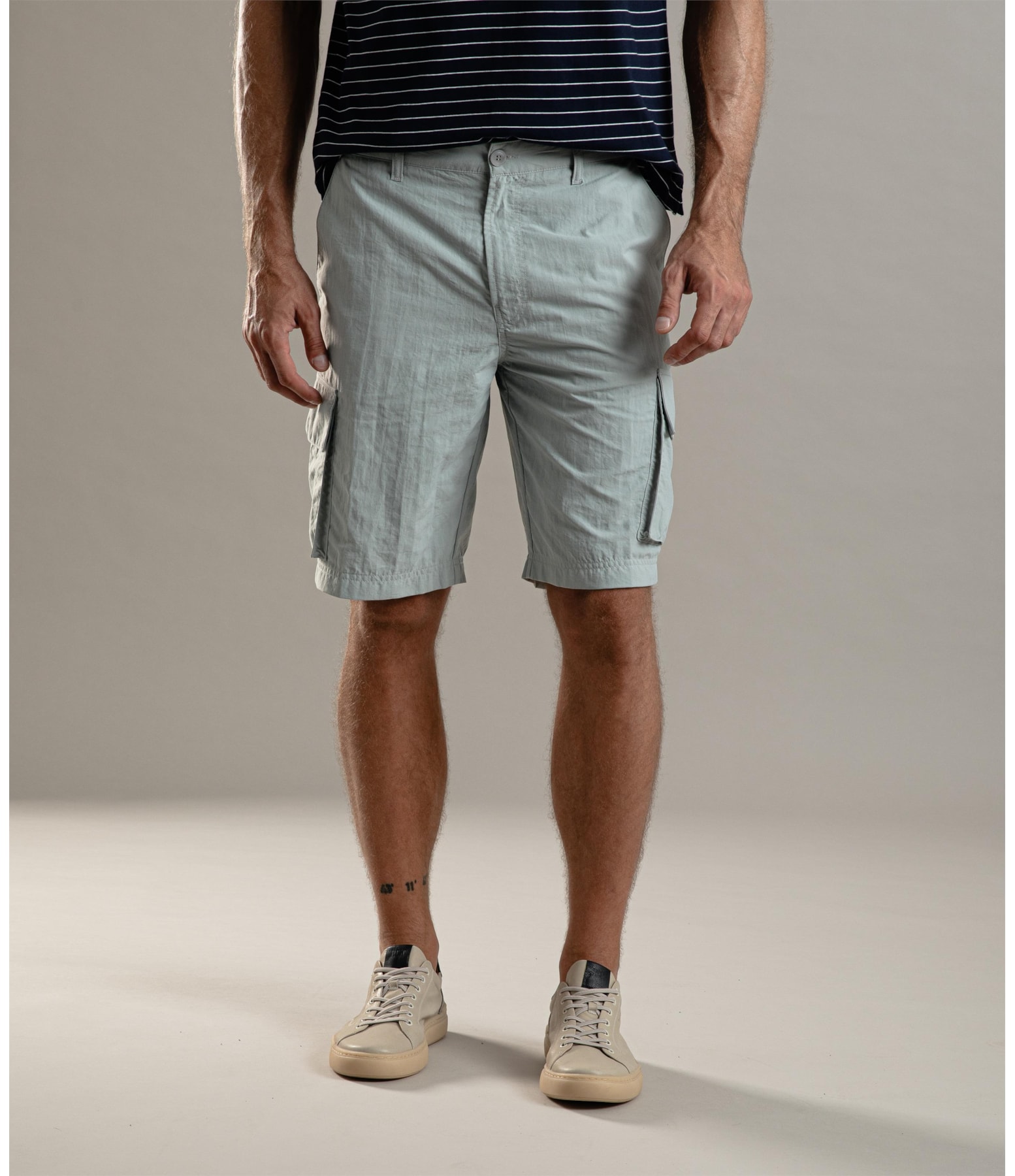 Bermuda Cargo Wal New Cinza Claro