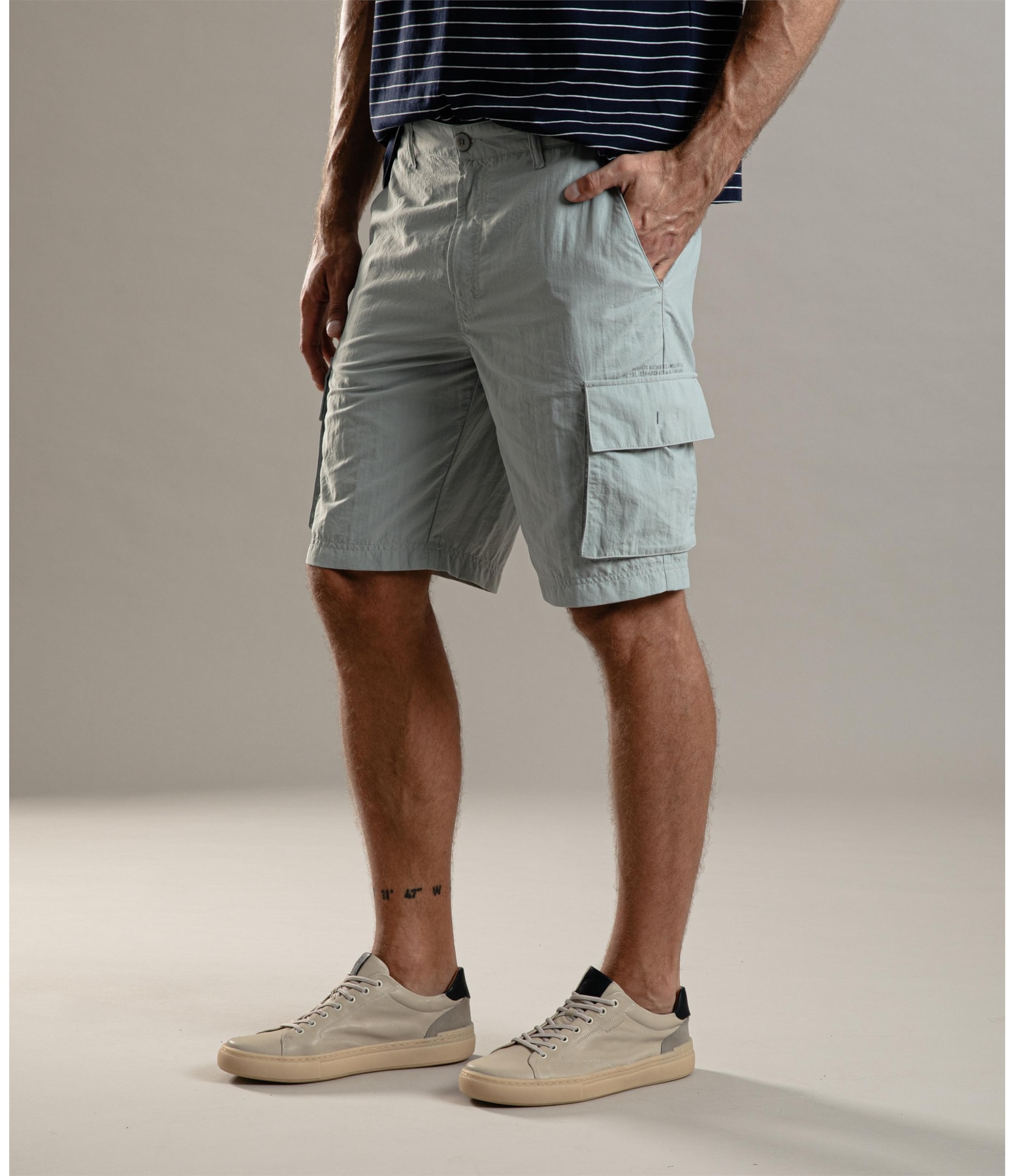 Bermuda Cargo Wal New Cinza Claro
