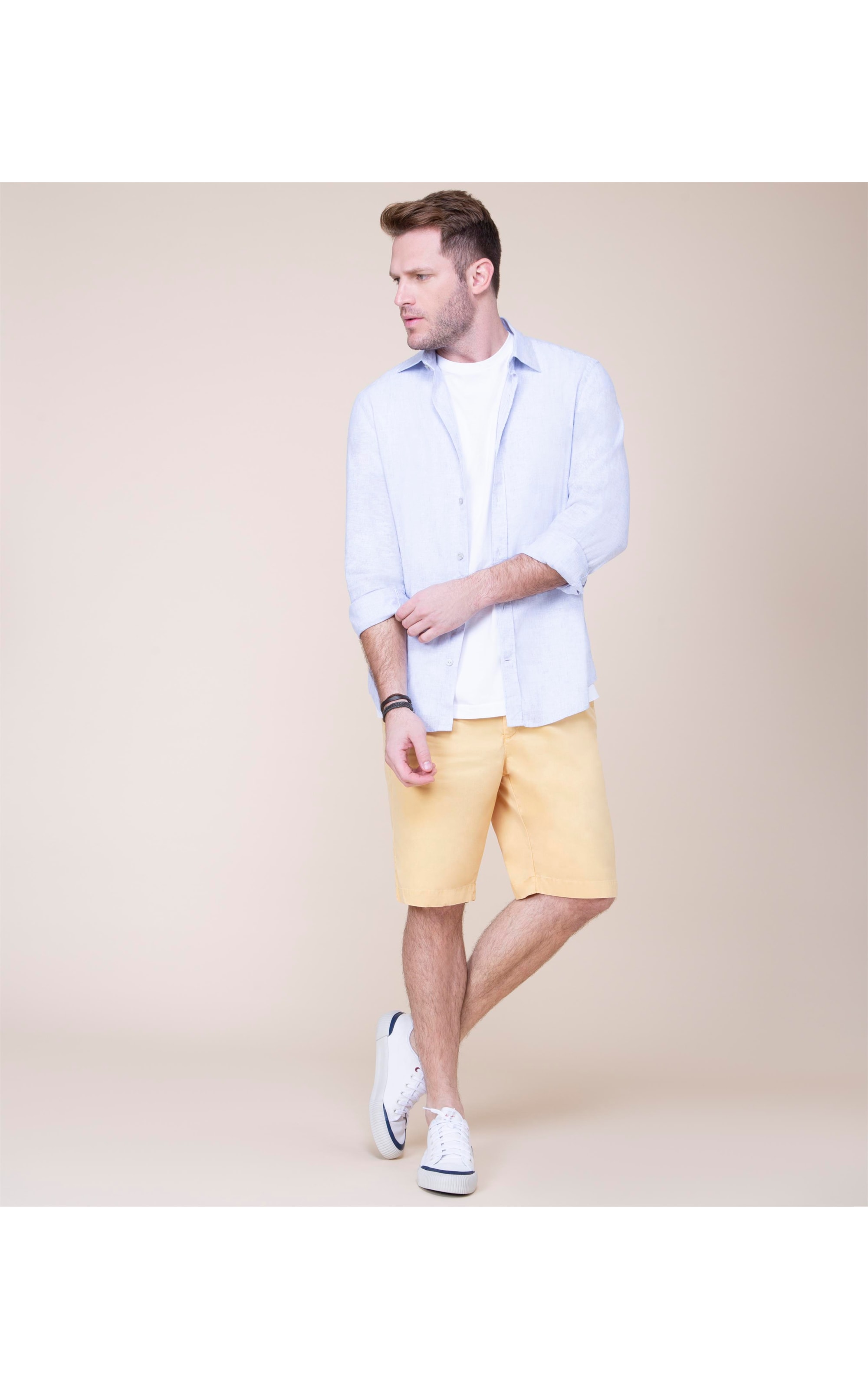 Bermuda Chino Amarelo Claro _V22
