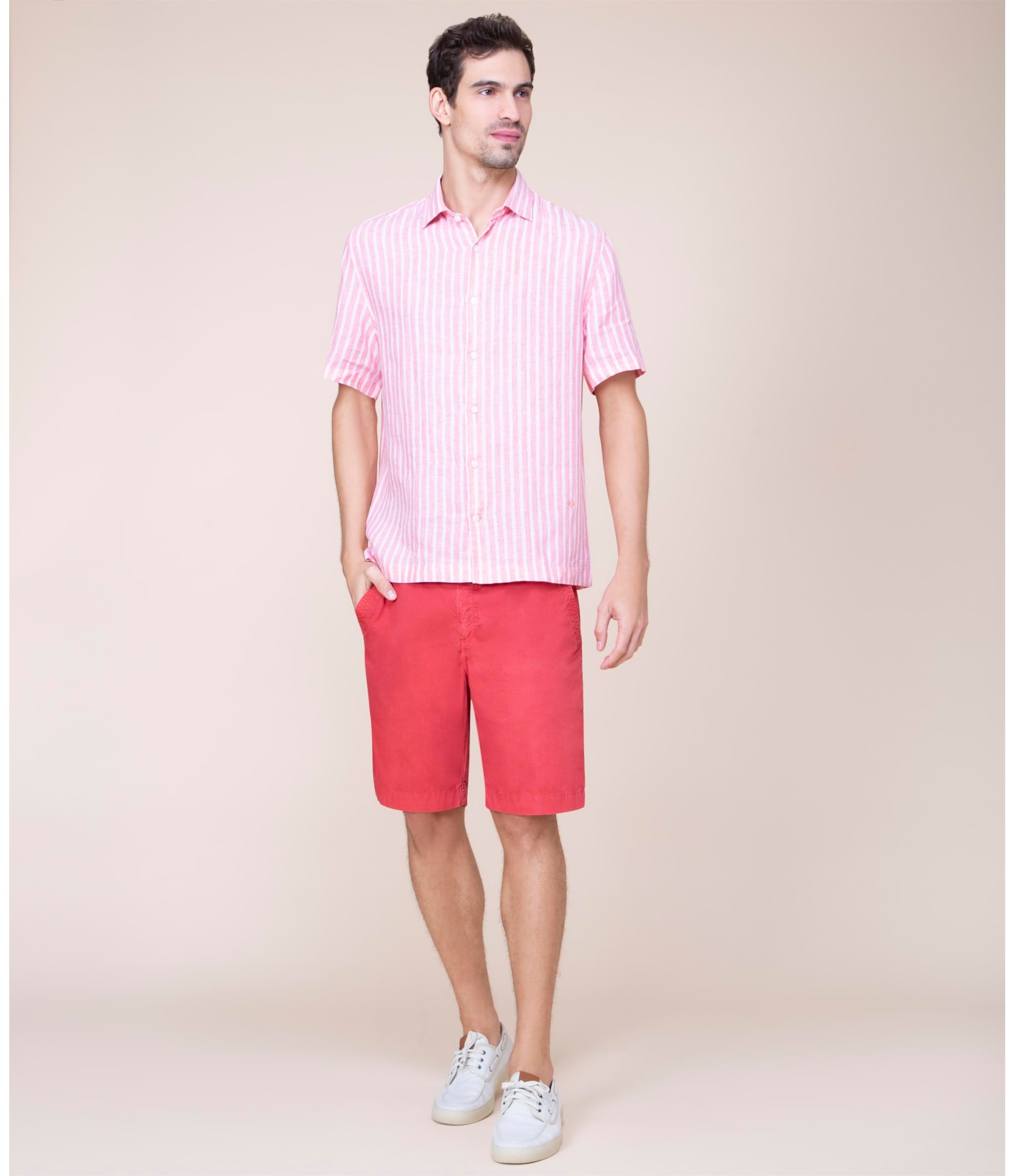 Bermuda Chino Angra (Moore) Vermelho