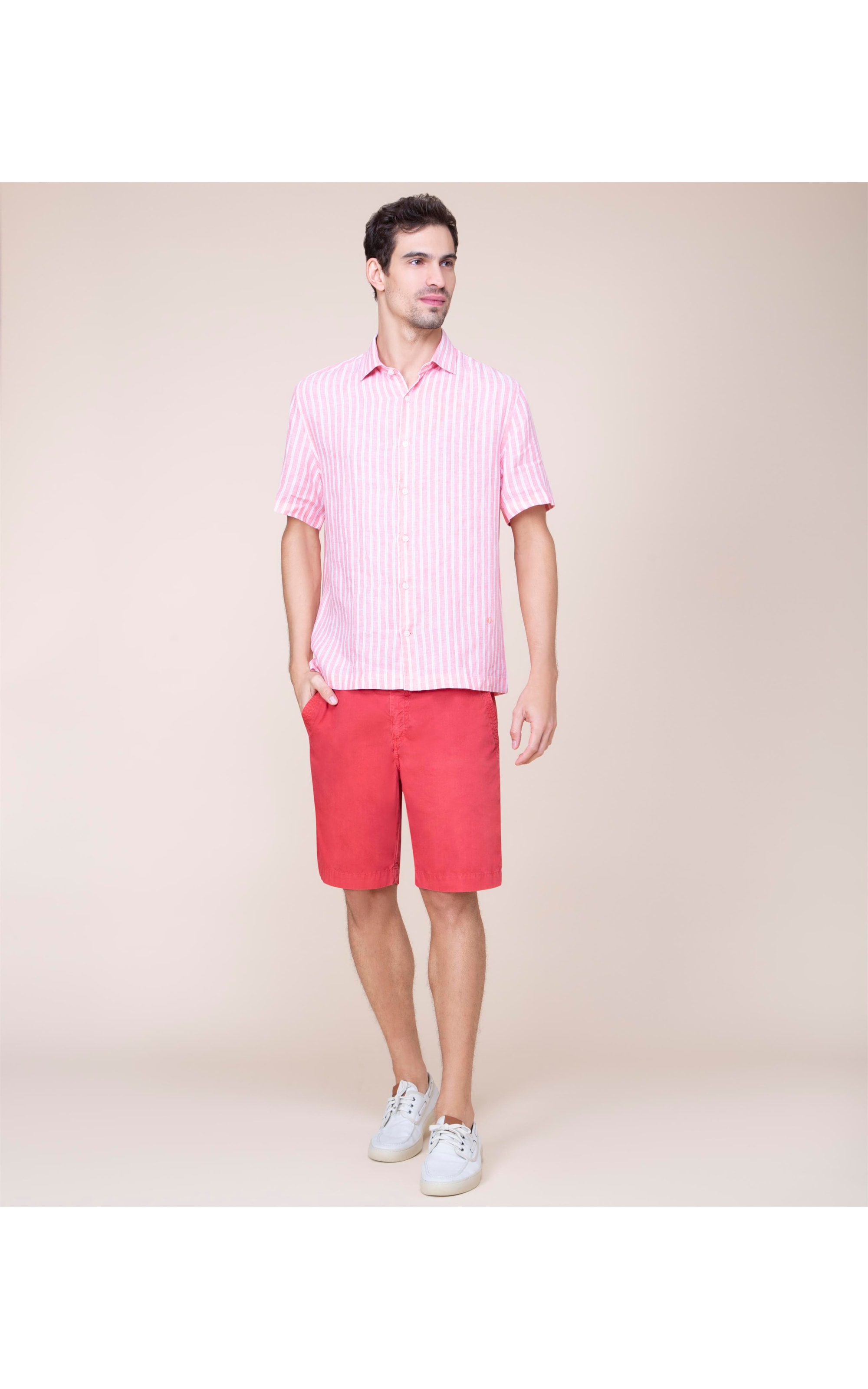 Bermuda Chino Angra (Moore) Vermelho