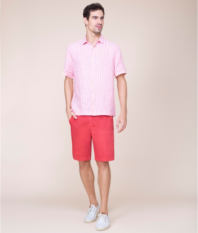 Bermuda Chino Angra (Moore) Vermelho