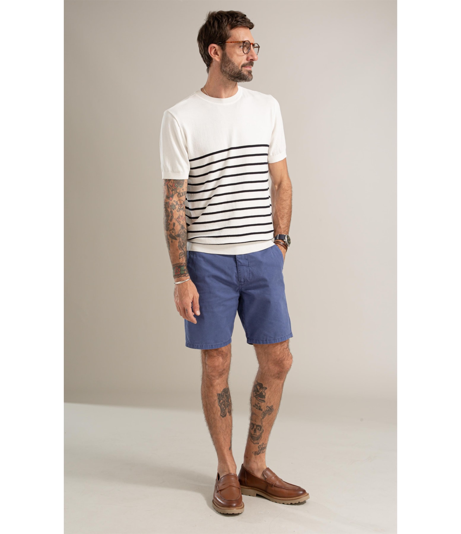 Bermuda Chino Bolt Hortencia