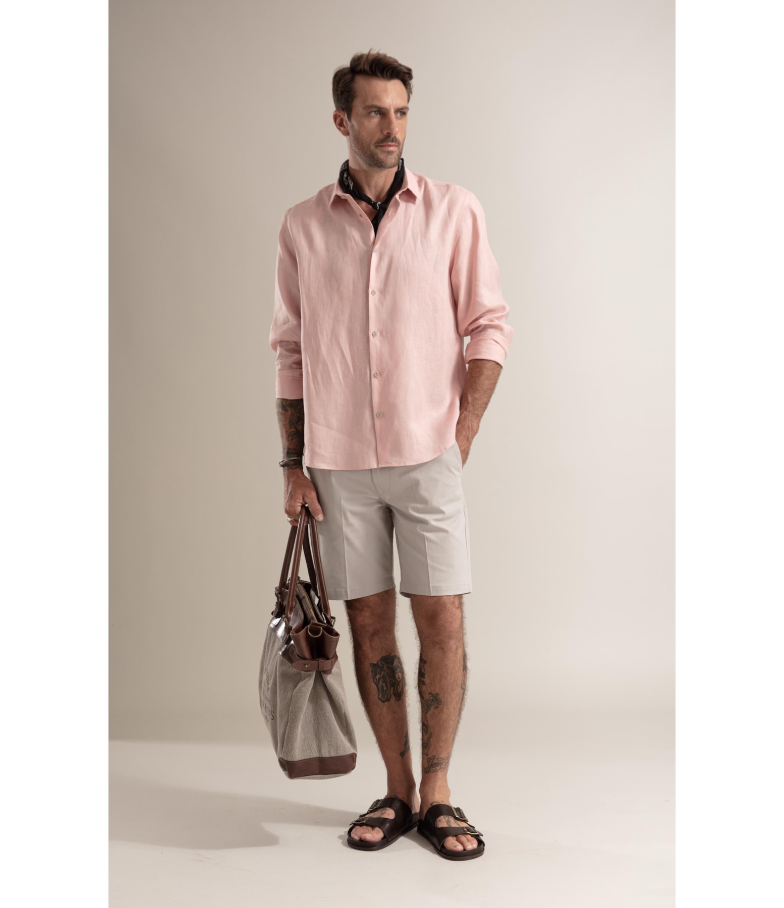 Bermuda Chino Classic Silver