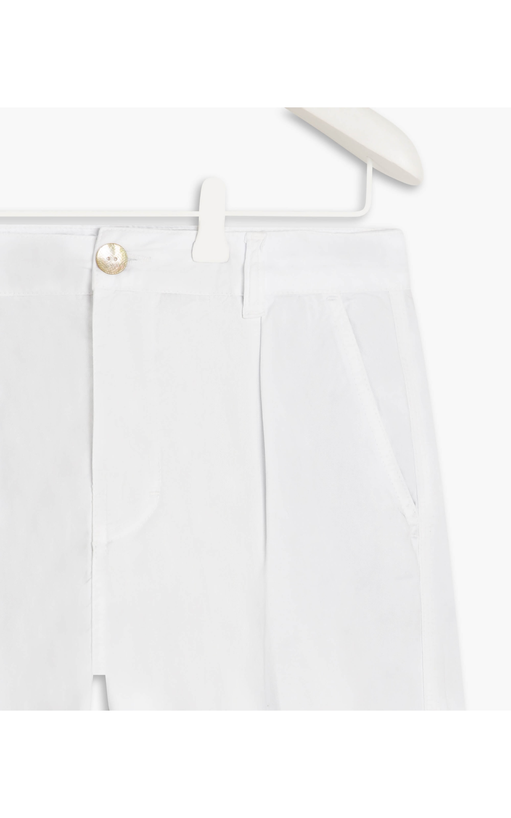 Bermuda Chino Color Twill Branco