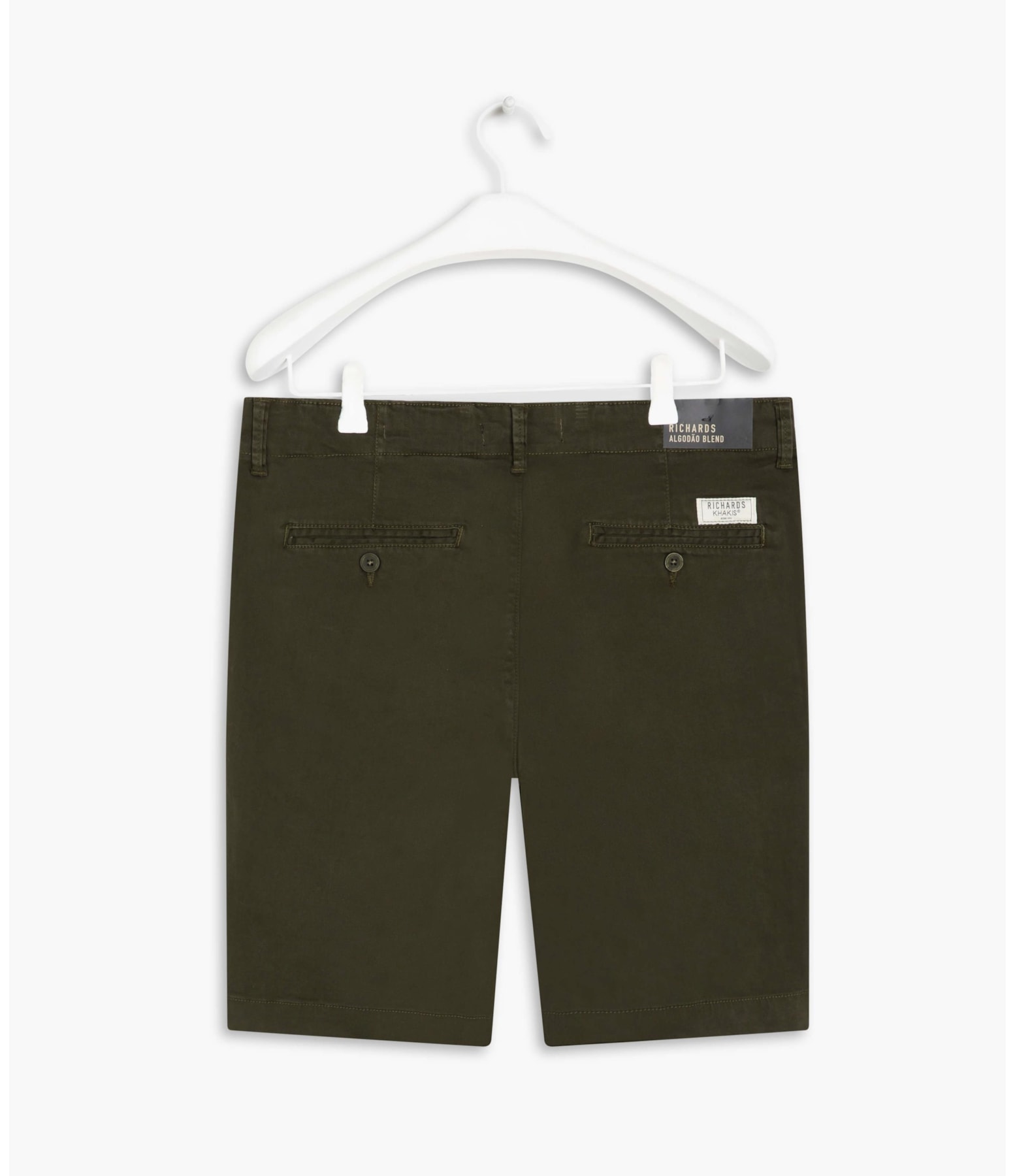 Bermuda Chino Colors Con Verde Escuro