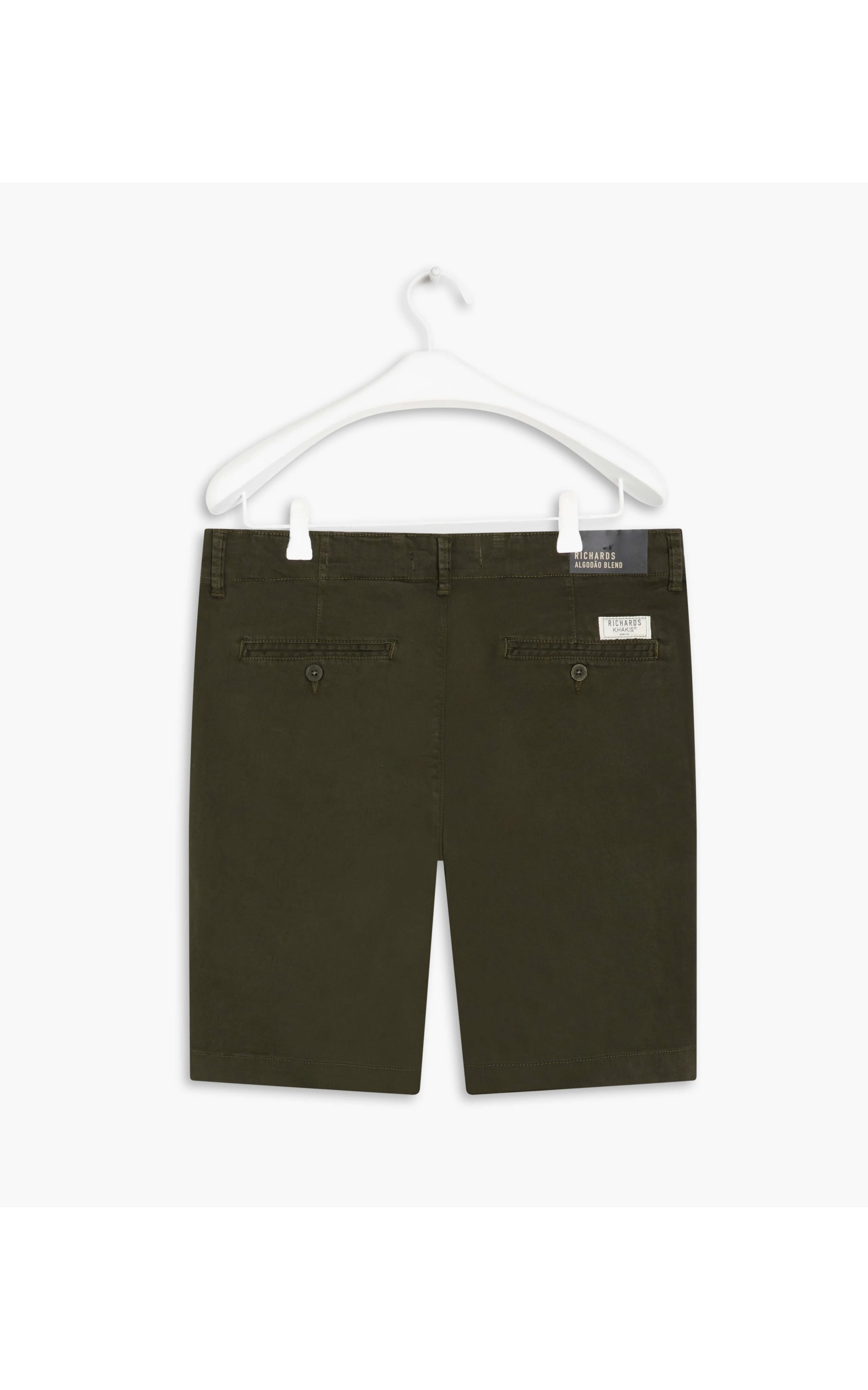Bermuda Chino Colors Con Verde Escuro