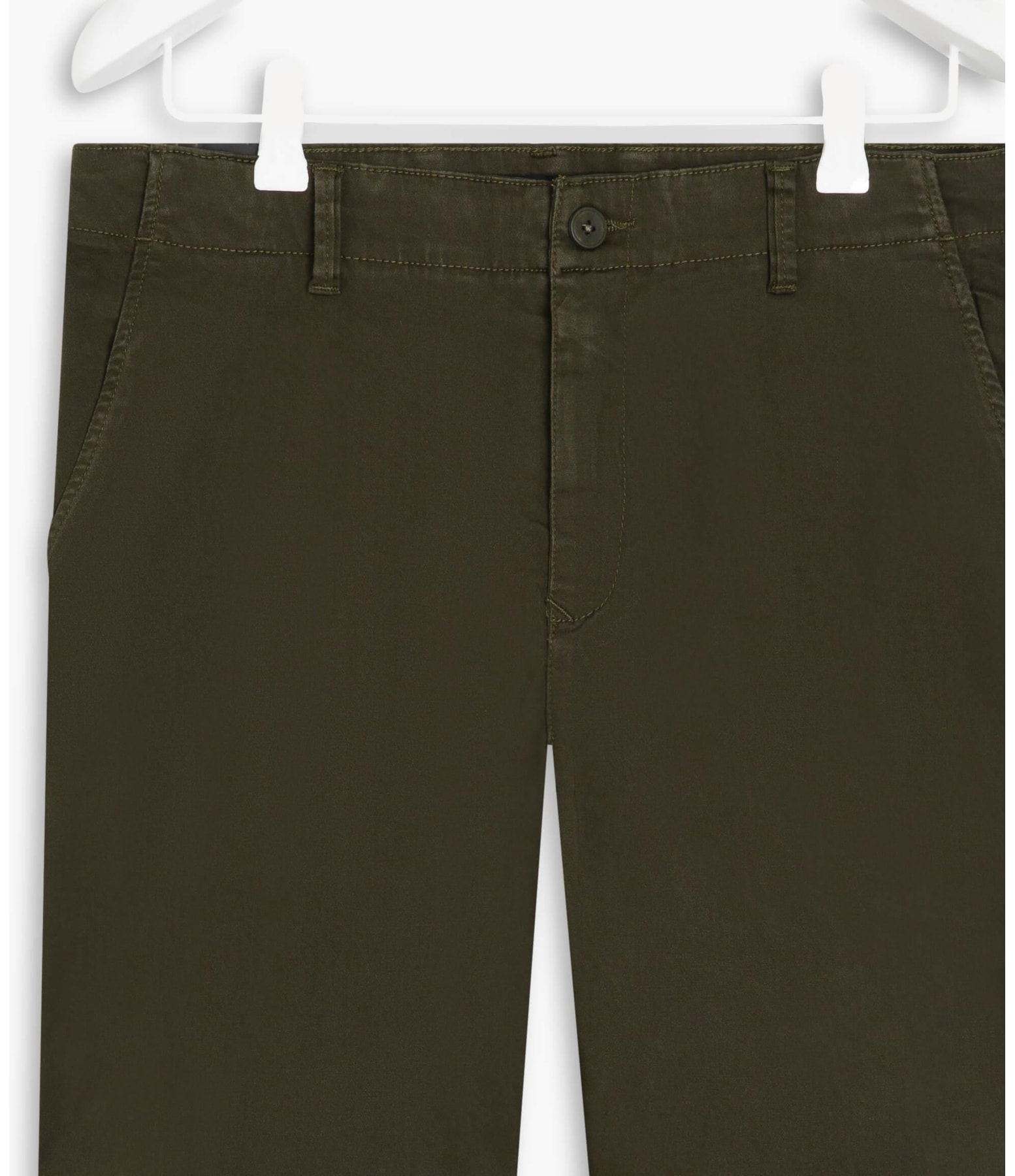 Bermuda Chino Colors Con Verde Escuro