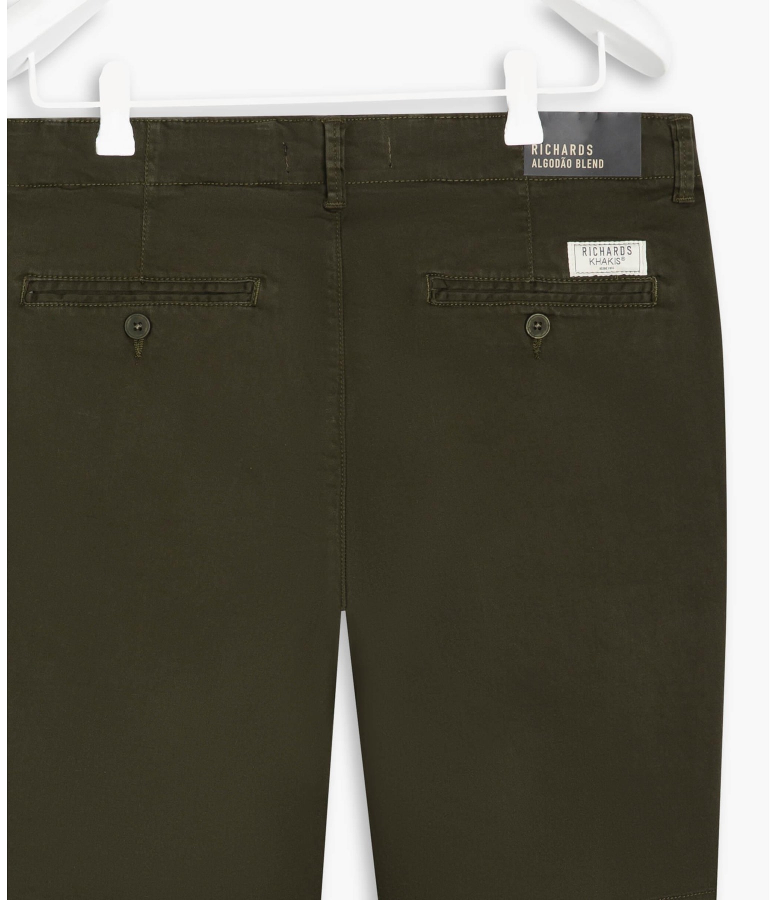 Bermuda Chino Colors Con Verde Escuro