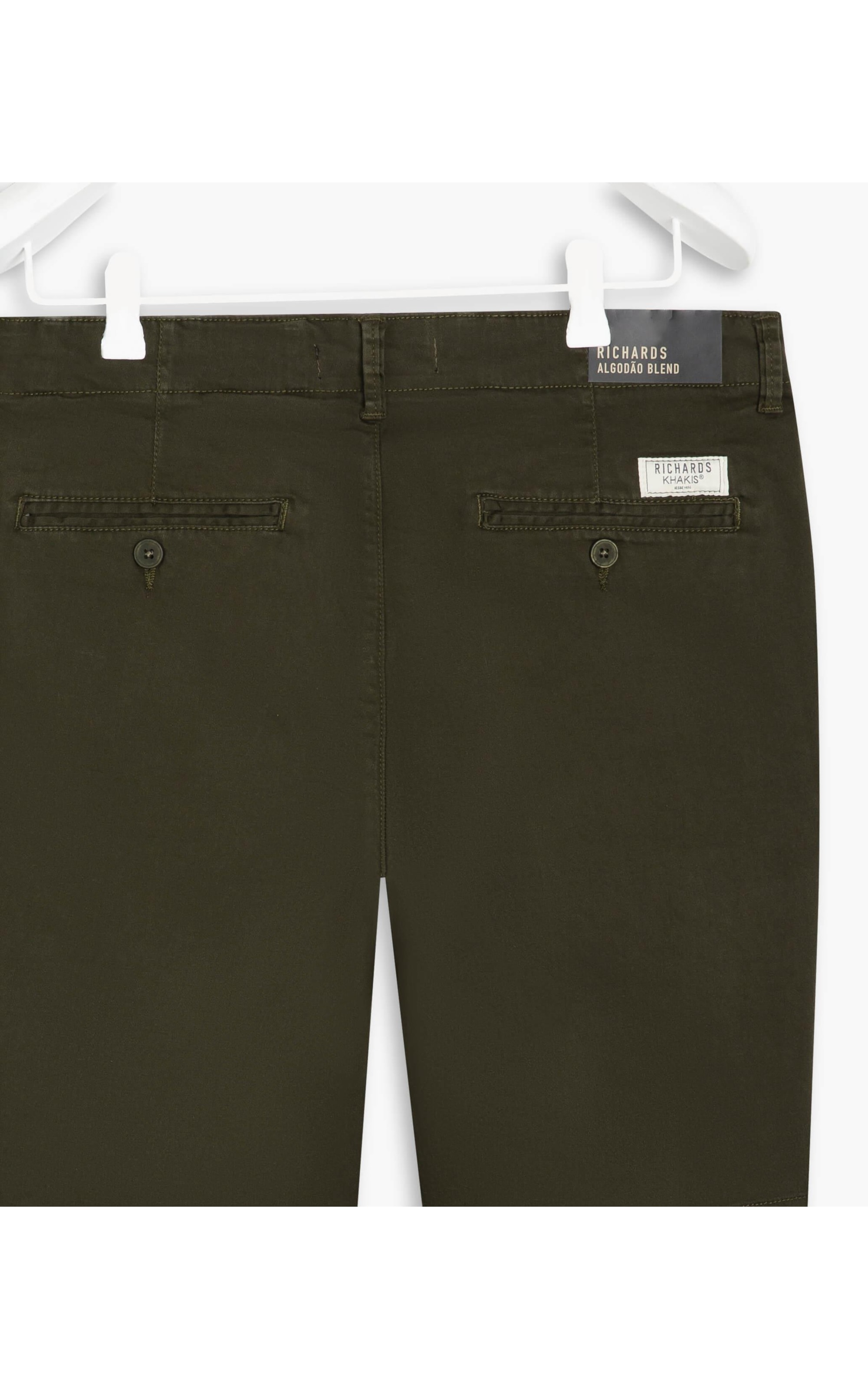 Bermuda Chino Colors Con Verde Escuro