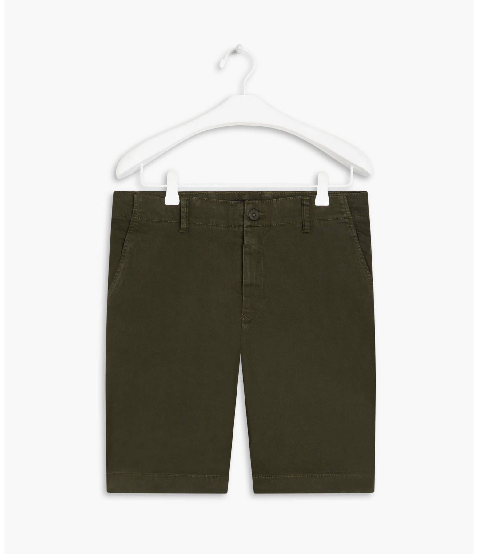 Bermuda Chino Colors Con Verde Escuro