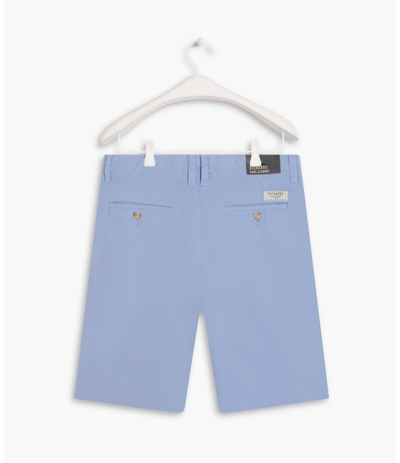 Bermuda Chino Con Azul Claro