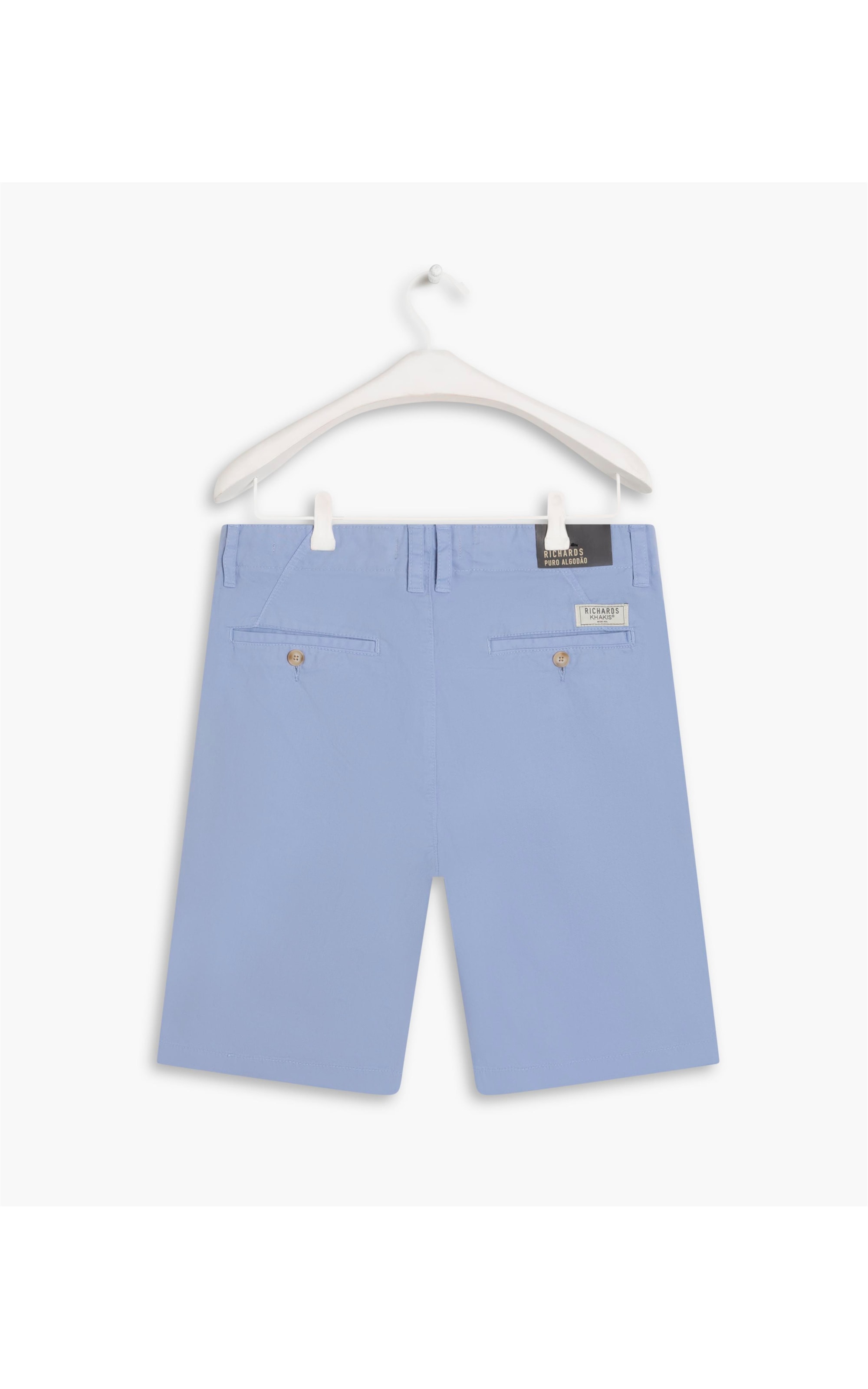 Bermuda Chino Con Azul Claro