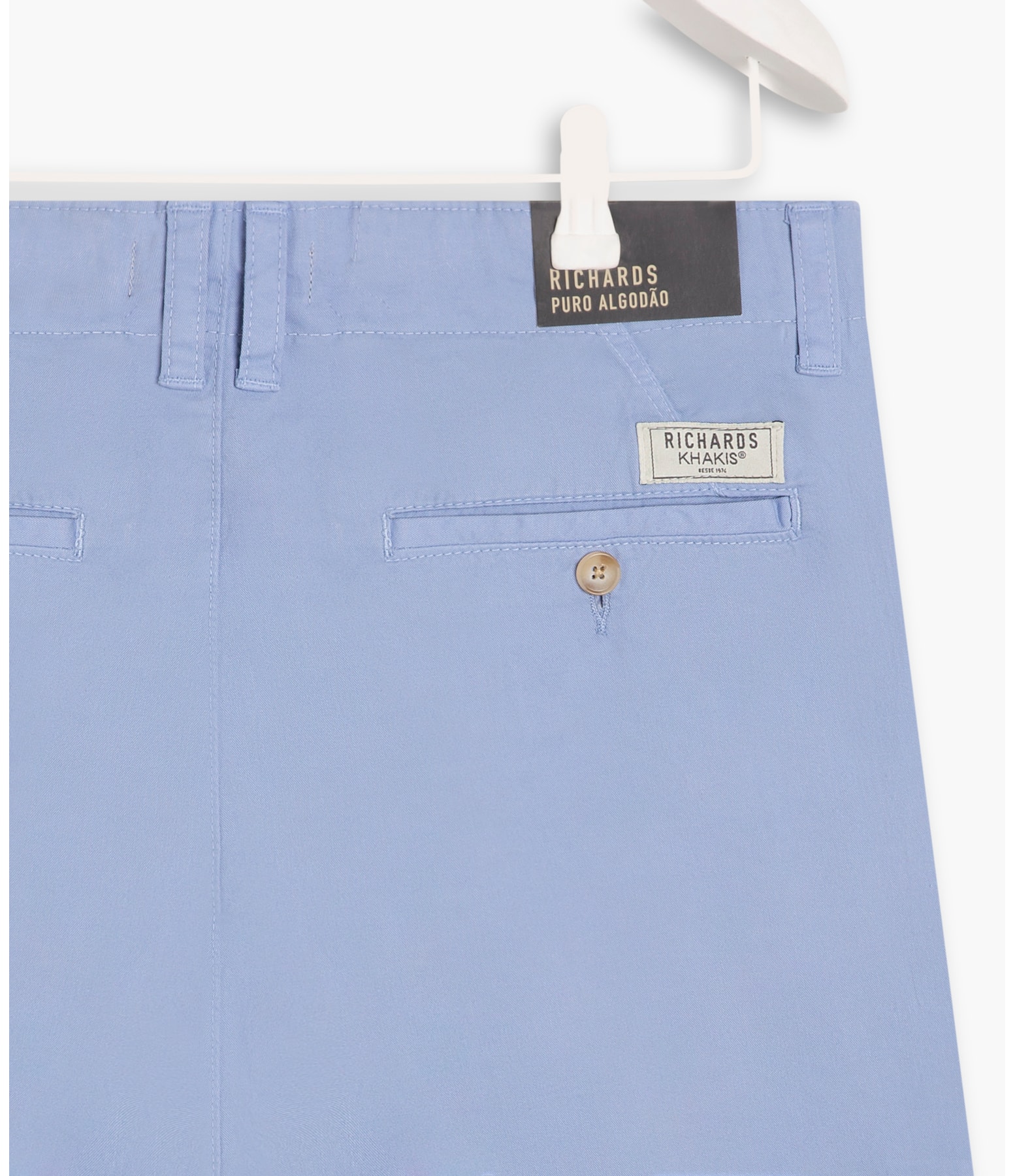 Bermuda Chino Con Azul Claro