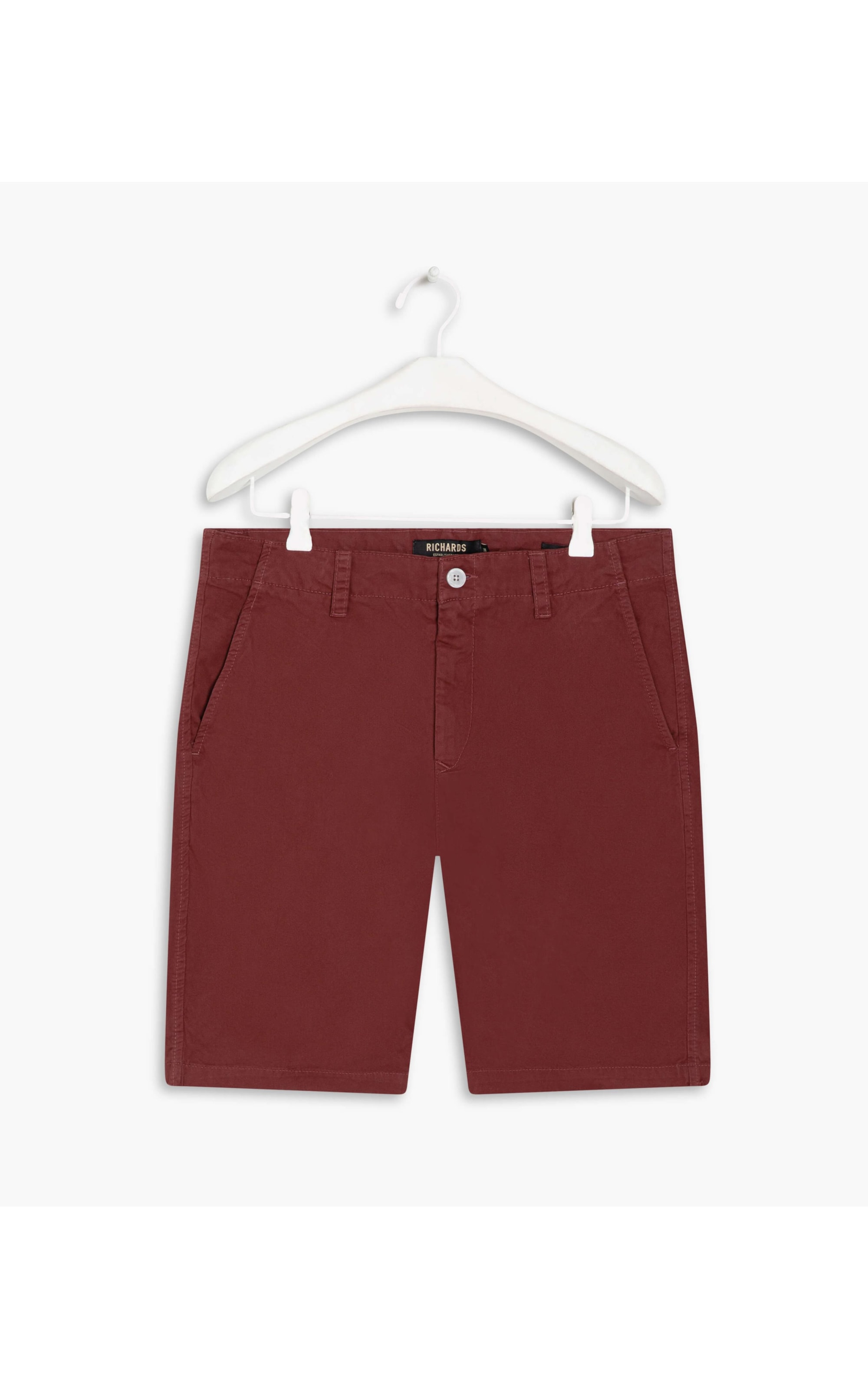 Bermuda Chino Con Bordeaux