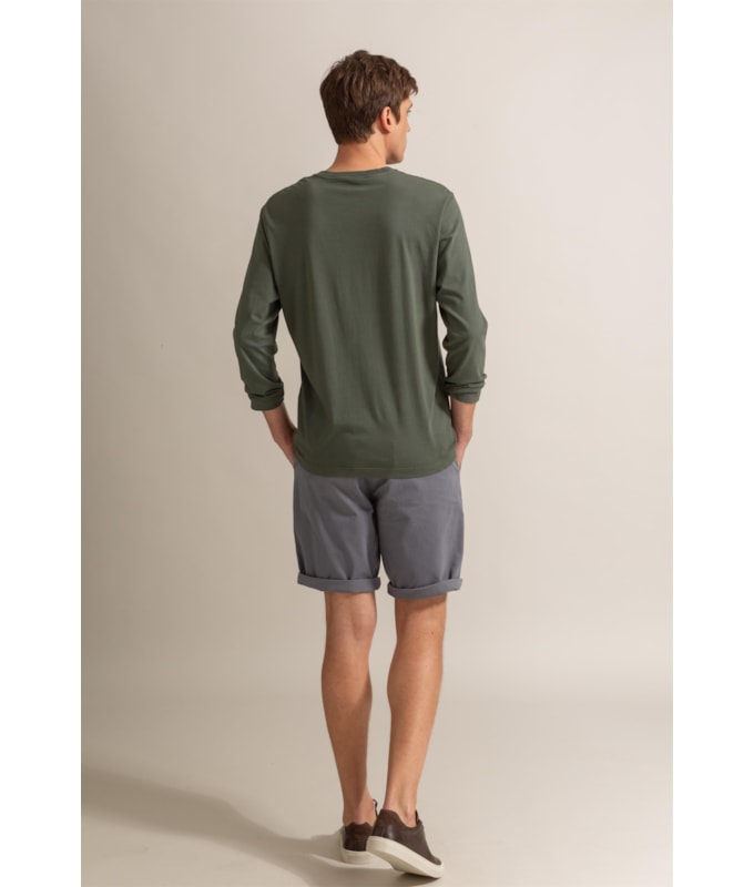 Bermuda Chino Con Cinza Claro