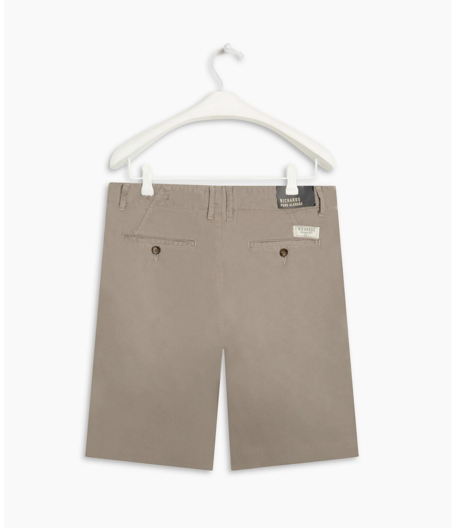 Bermuda Chino Con Cinza Medio