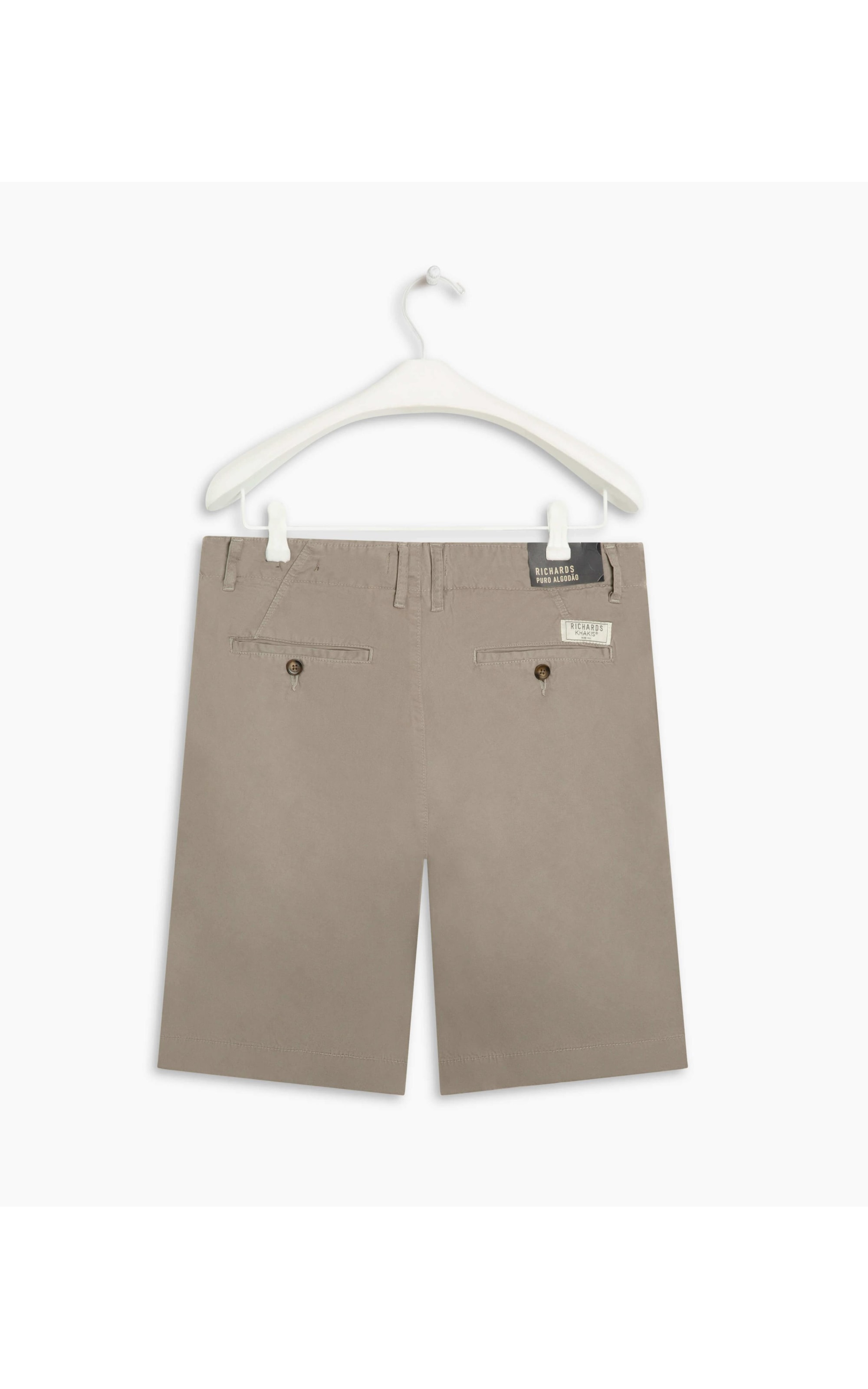 Bermuda Chino Con Cinza Medio