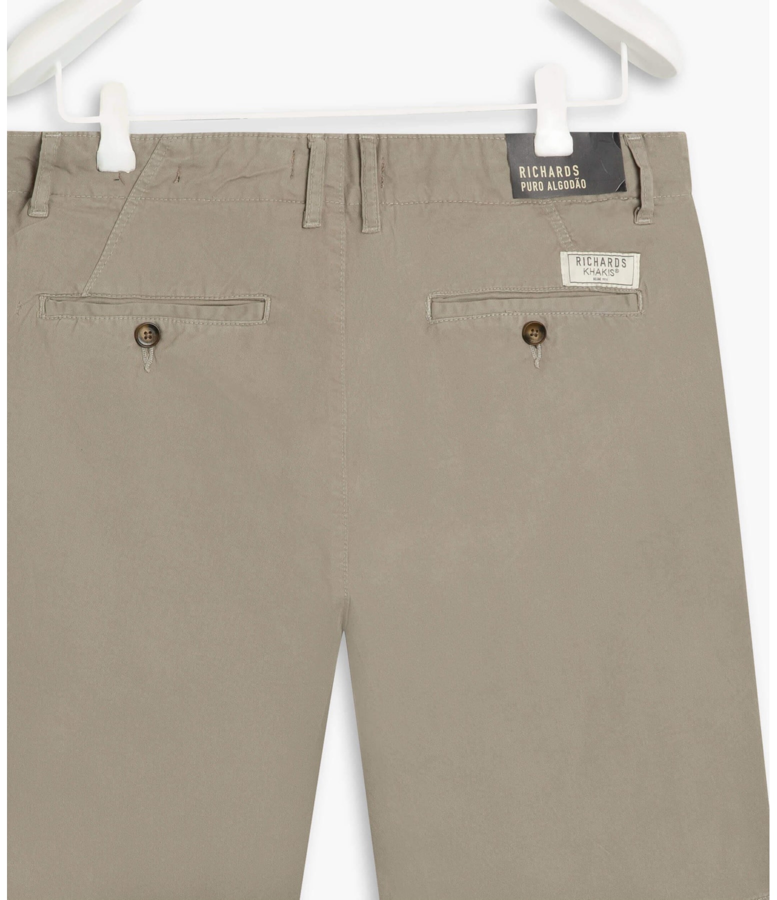 Bermuda Chino Con Cinza Medio