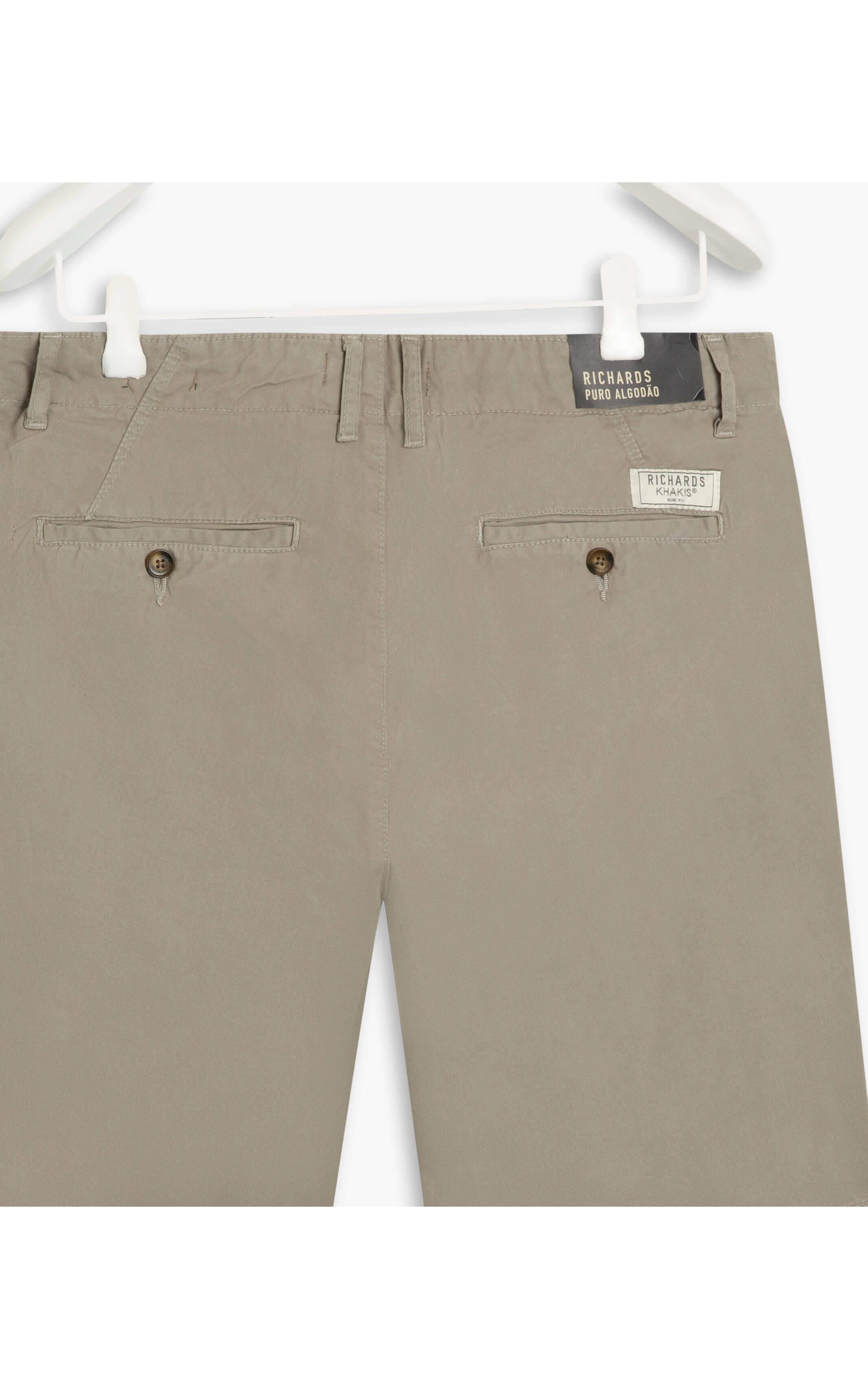 Bermuda Chino Con Cinza Medio